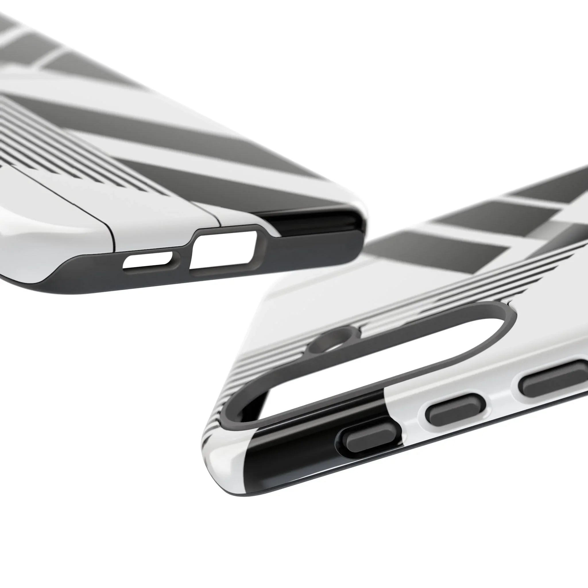 Monochrome Tough Phone Case for iPhone 11-16 and Galaxy S20–S25 - KARARMDESIGN