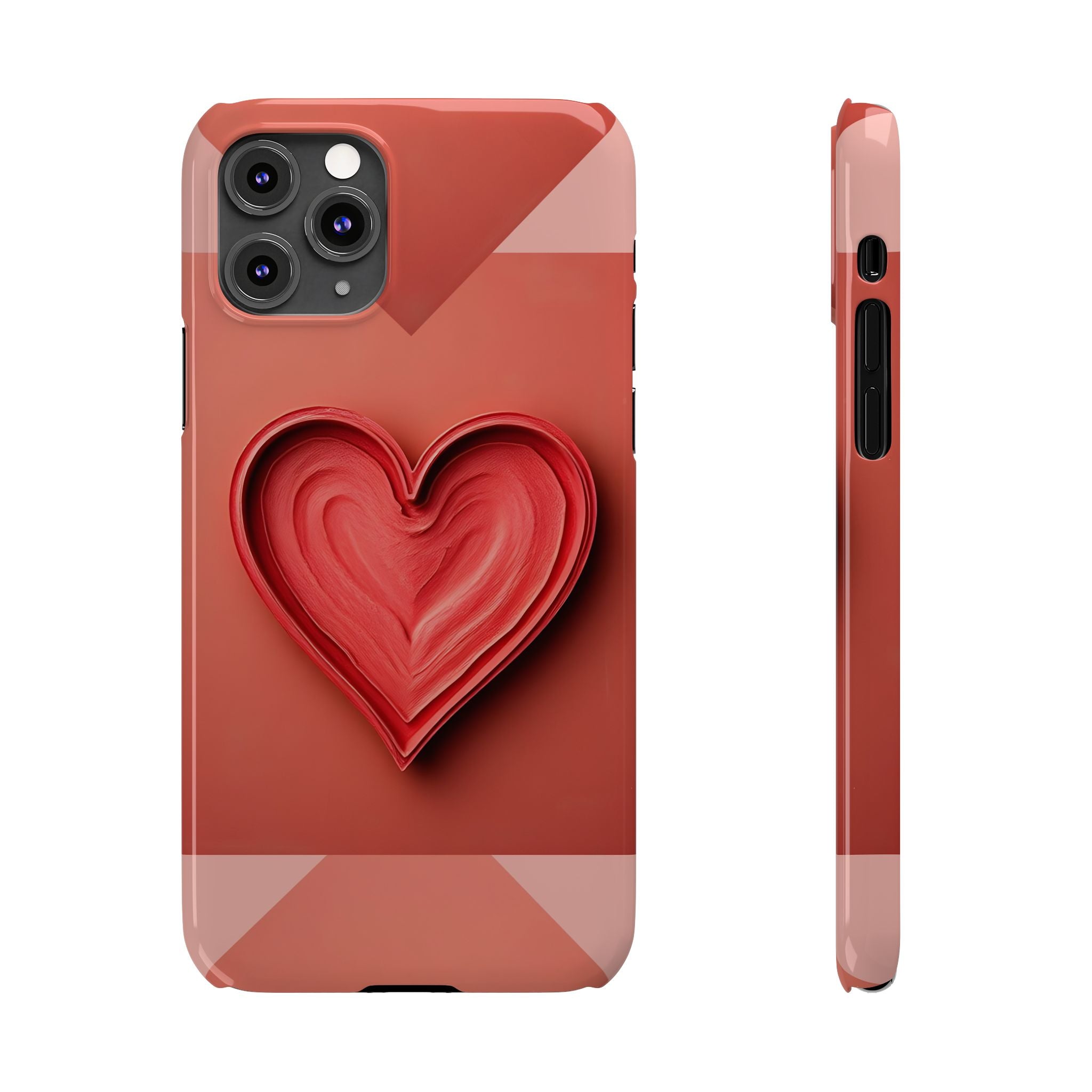 Heart Design Phone Case for iPhone 11–17