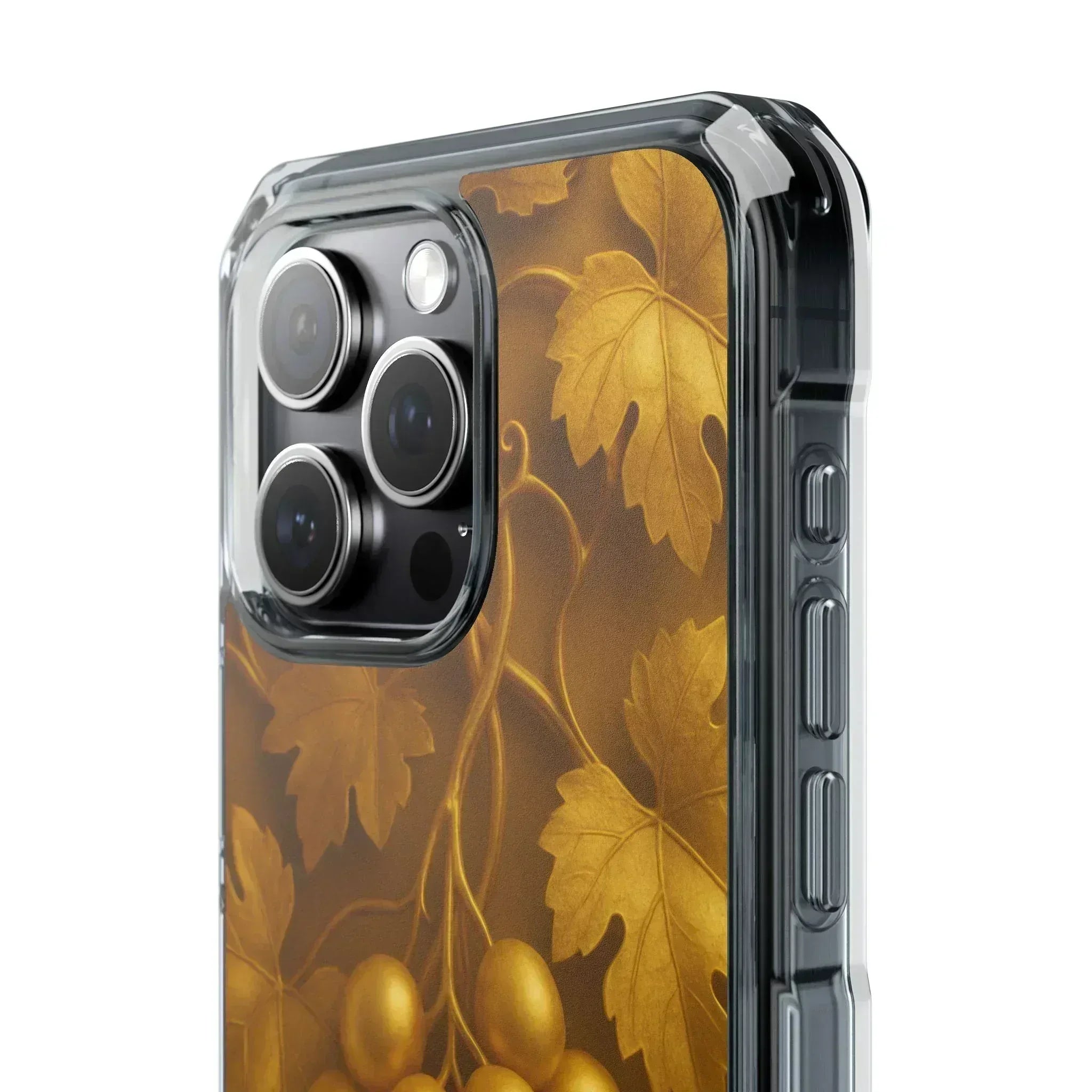 Golden Grapes Phone Case for iPhone 14–16 - KARARMDESIGN