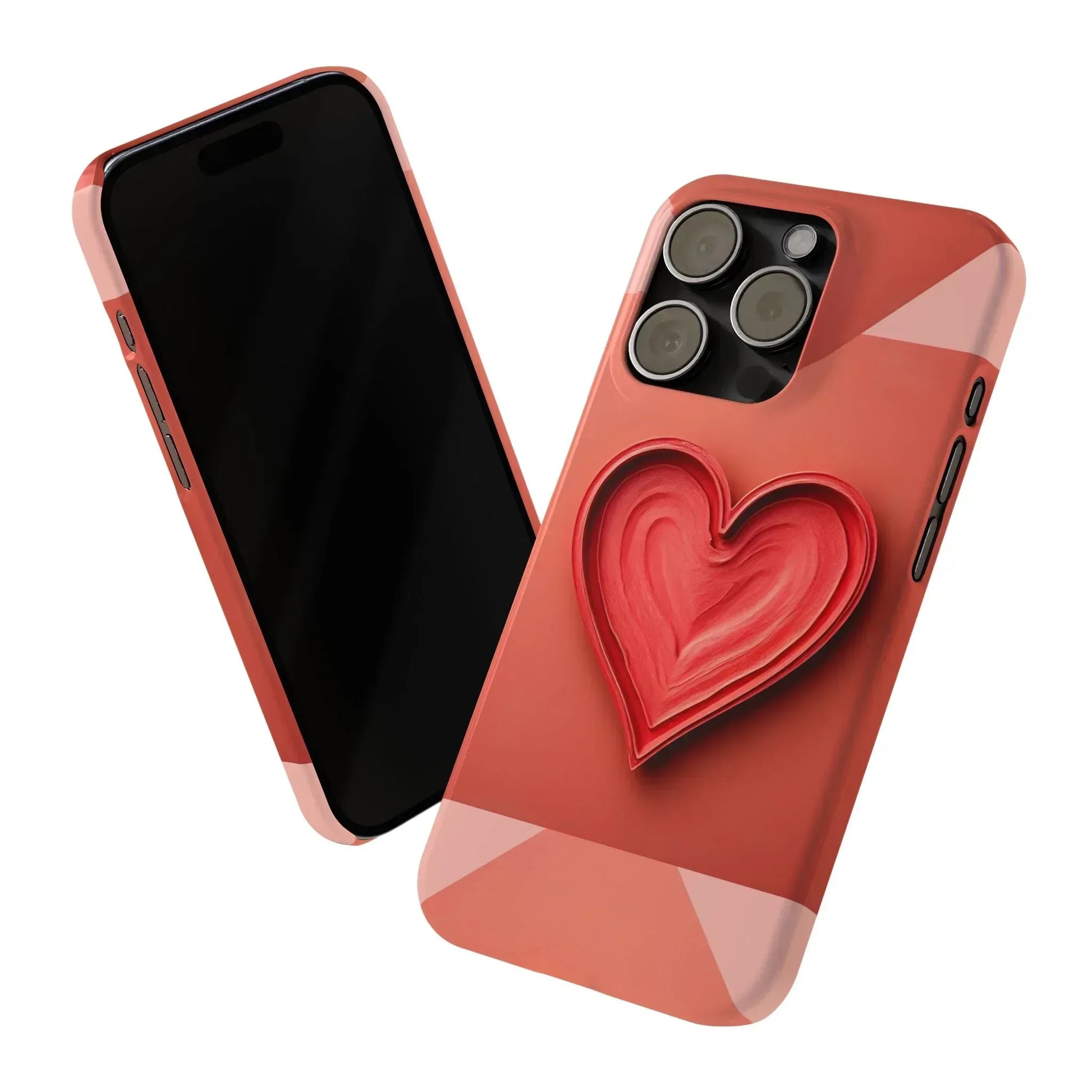 Heart Design Phone Case for iPhone 11-17 - KARARMDESIGN