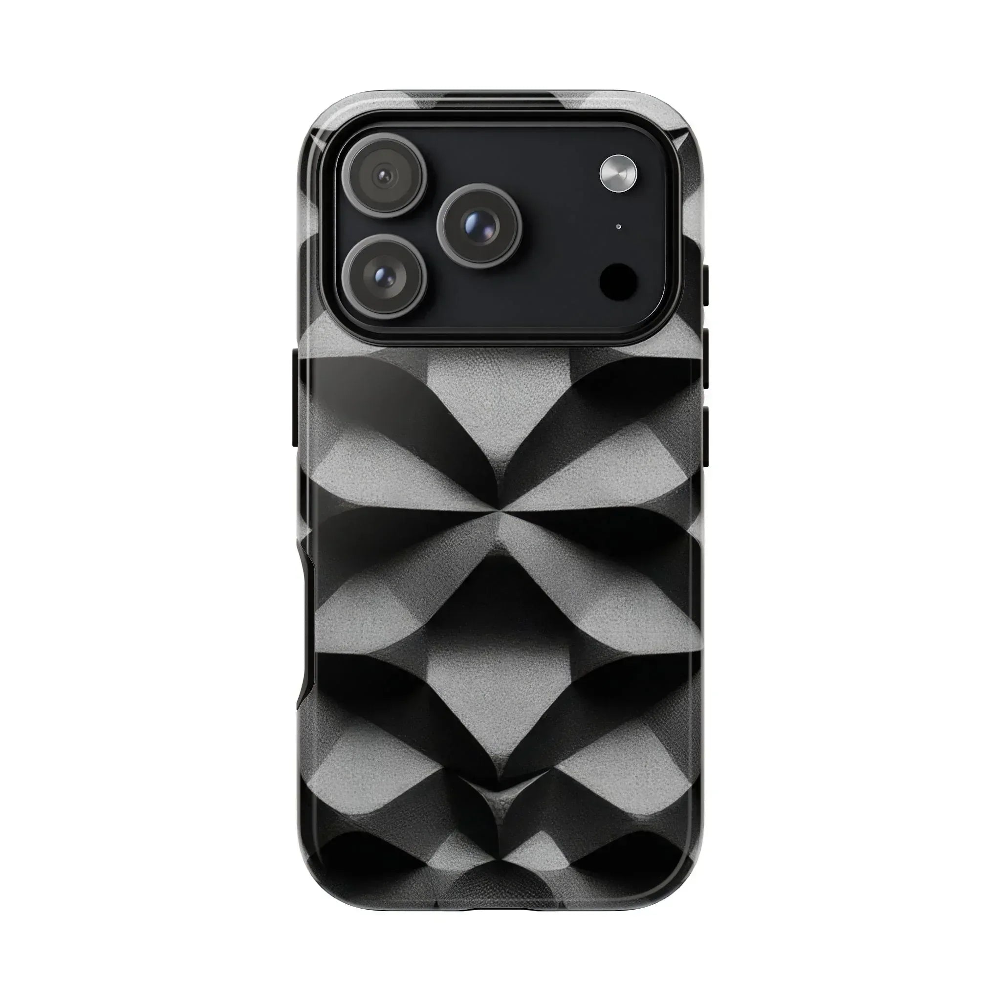 3D Geometric Phone Case for iPhone 8–17 - KARARMDESIGN
