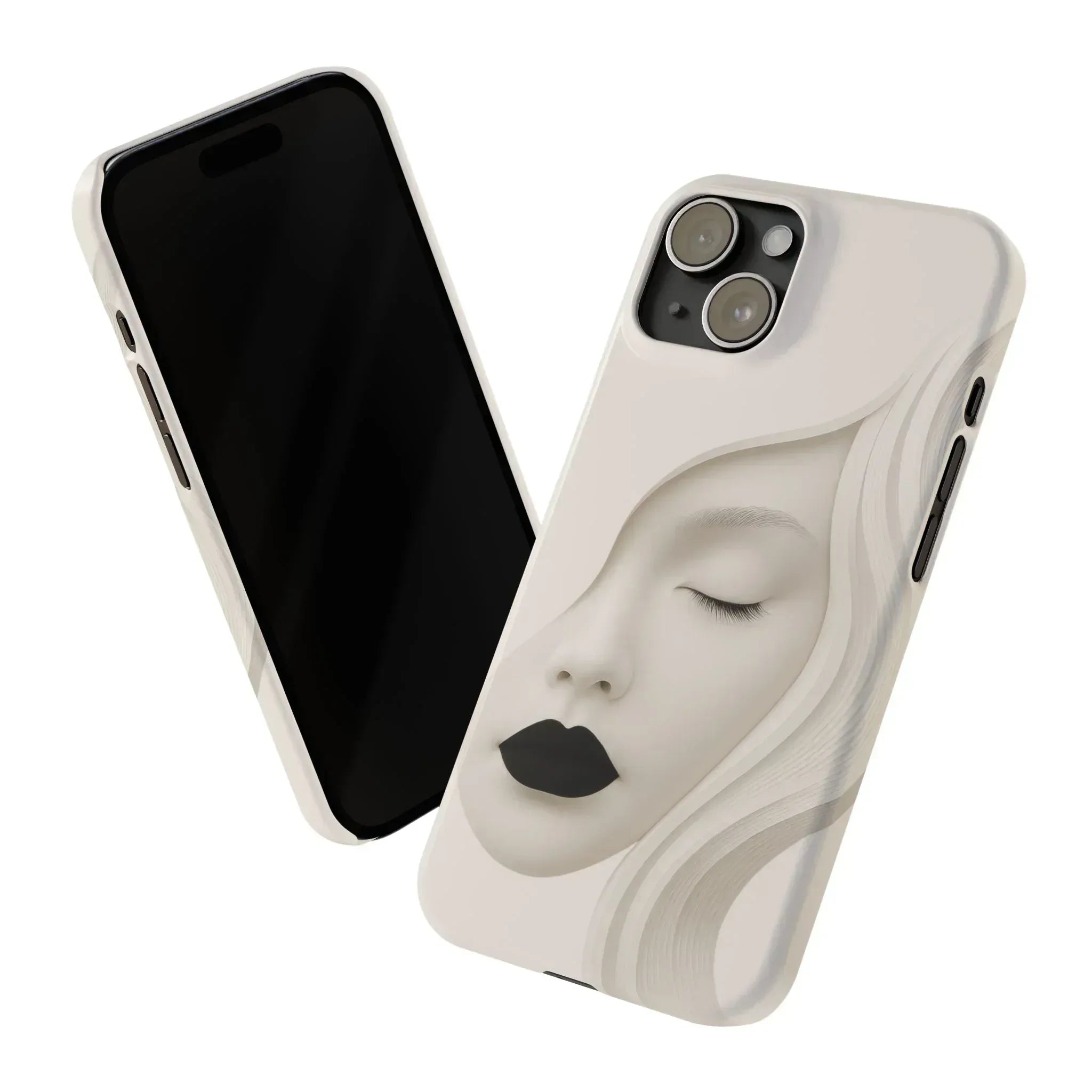 Minimalist Face Phone Case for iPhone 11-17 - KARARMDESIGN