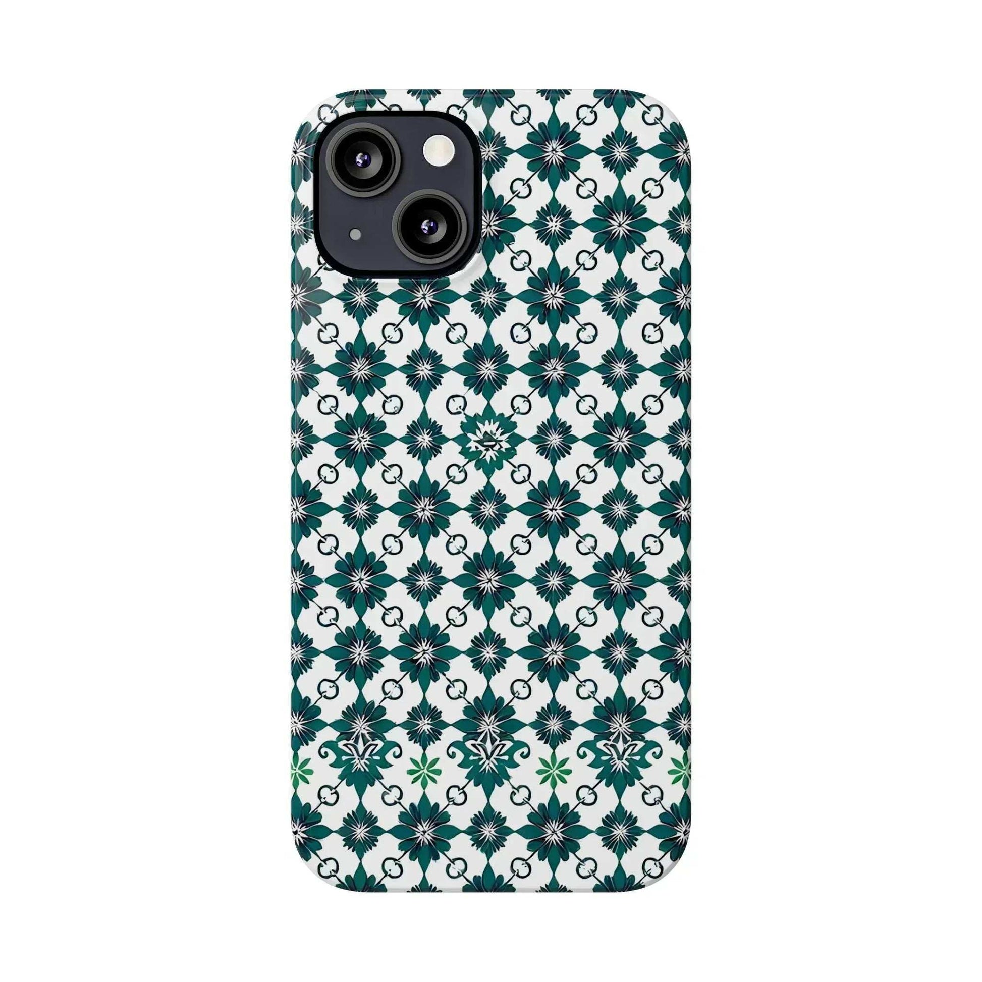 Elegant Geometric Pattern Phone Case for iPhone 11-17 - KARARMDESIGN