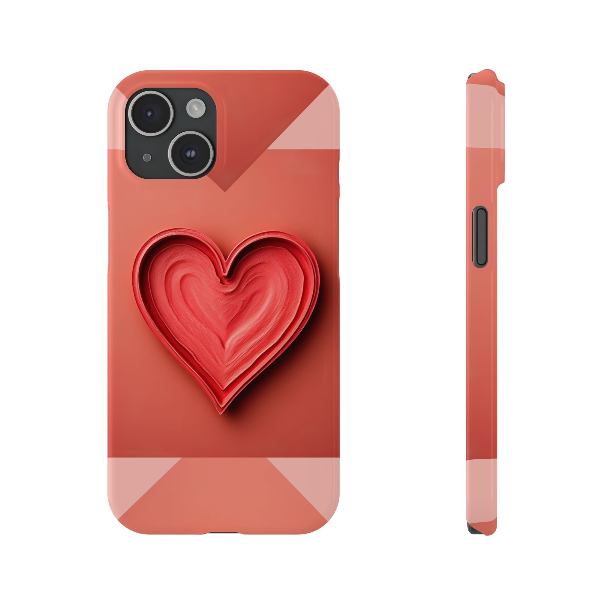 Heart Design Phone Case for iPhone 11–17