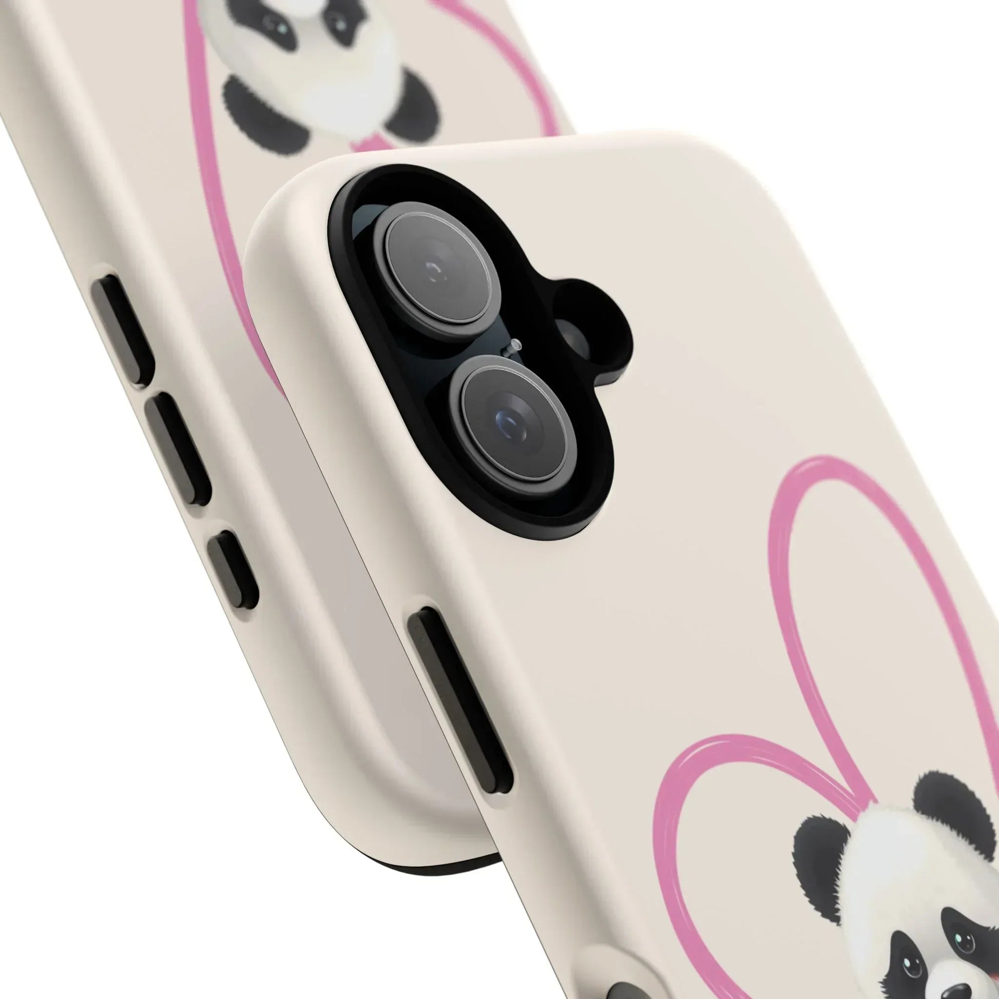 Cute Panda Heart Love Phone Case for iPhone 8-16 - KARARMDESIGN