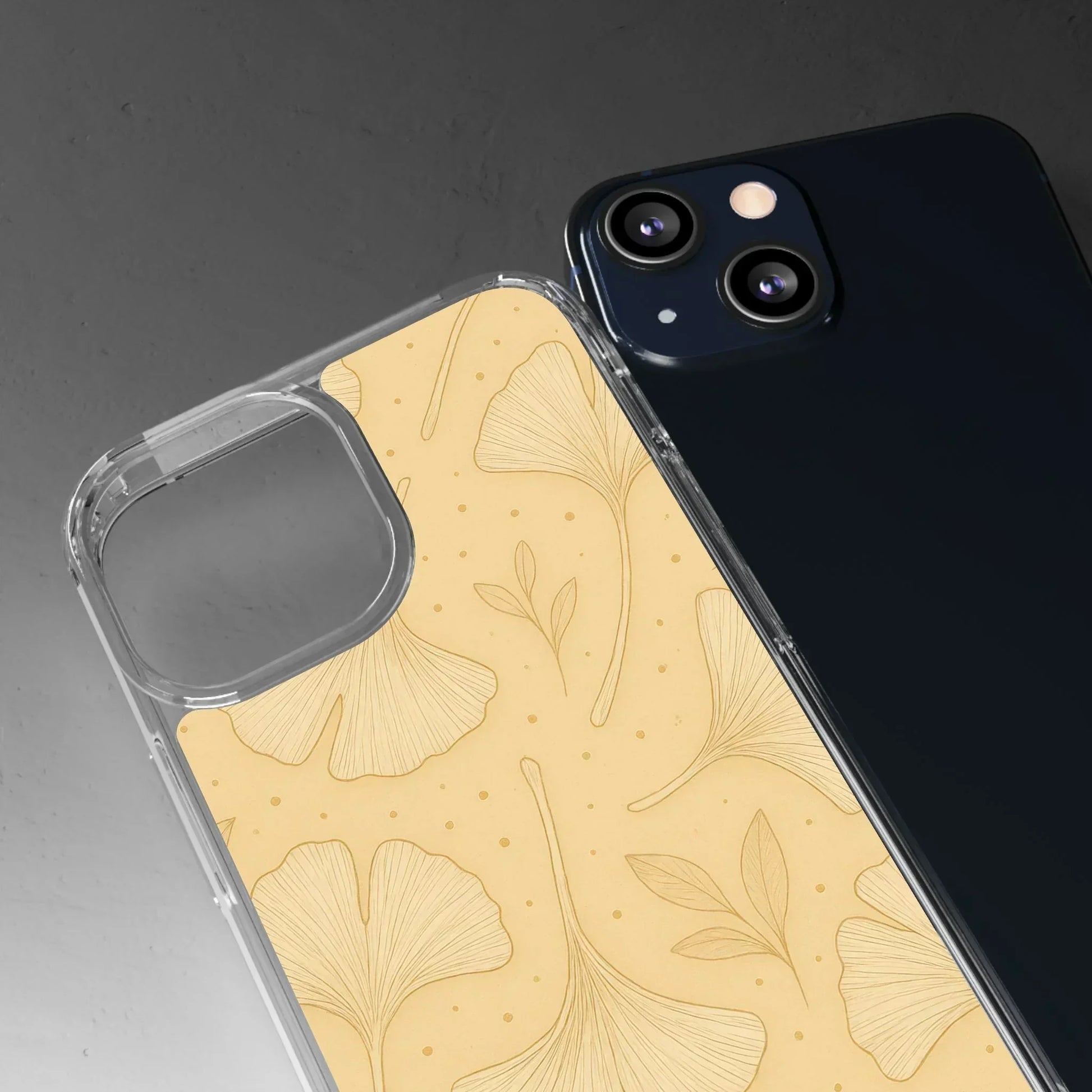 Ginkgo floral phone case for iPhone 12-16 and Samsung Galaxy S21 Models - KarArmDesign
