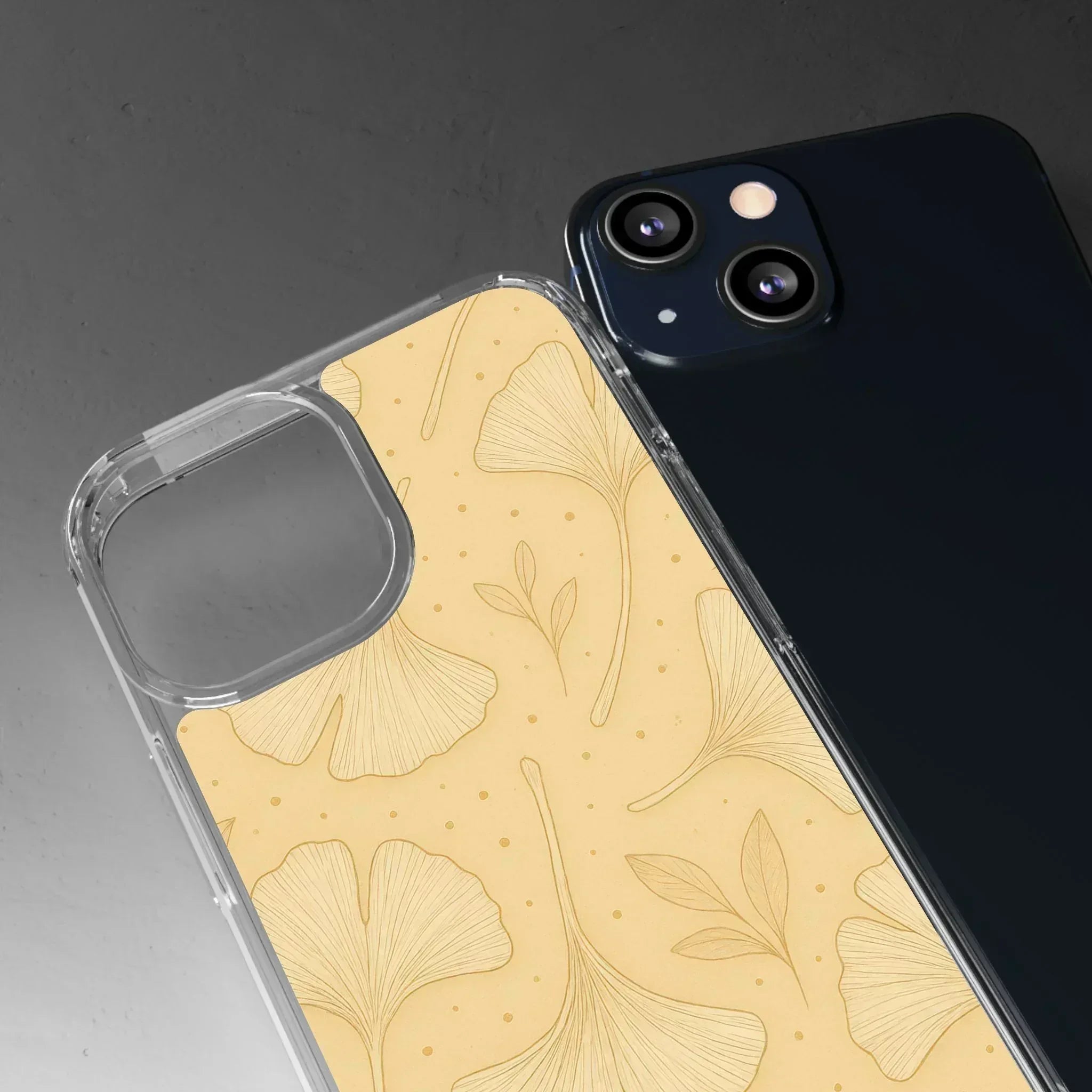 Ginkgo floral phone case for iPhone 12-16 and Galaxy S21 - KARARMDESIGN