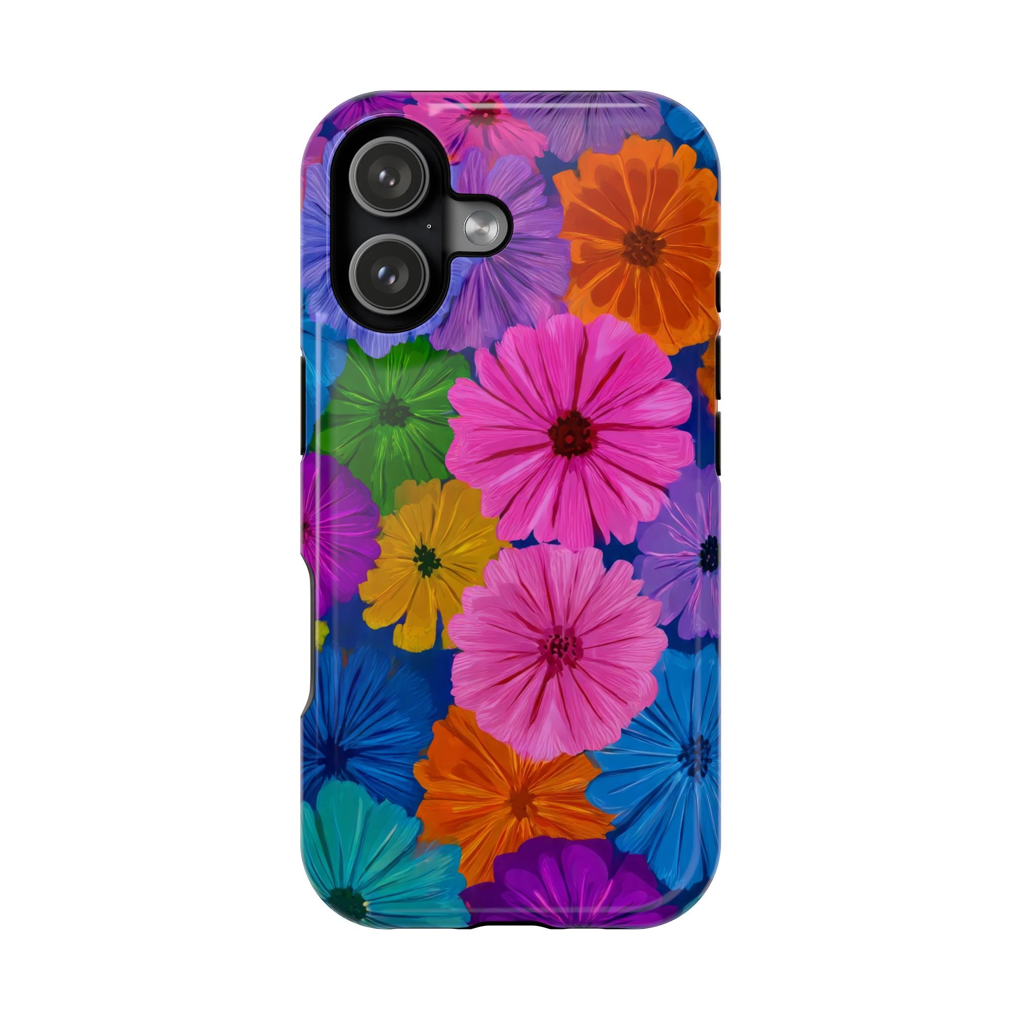 Bloom Pattern Phone Case for iPhone 11-17 and Galaxy S21-S22 Models - KARARMDESIGN