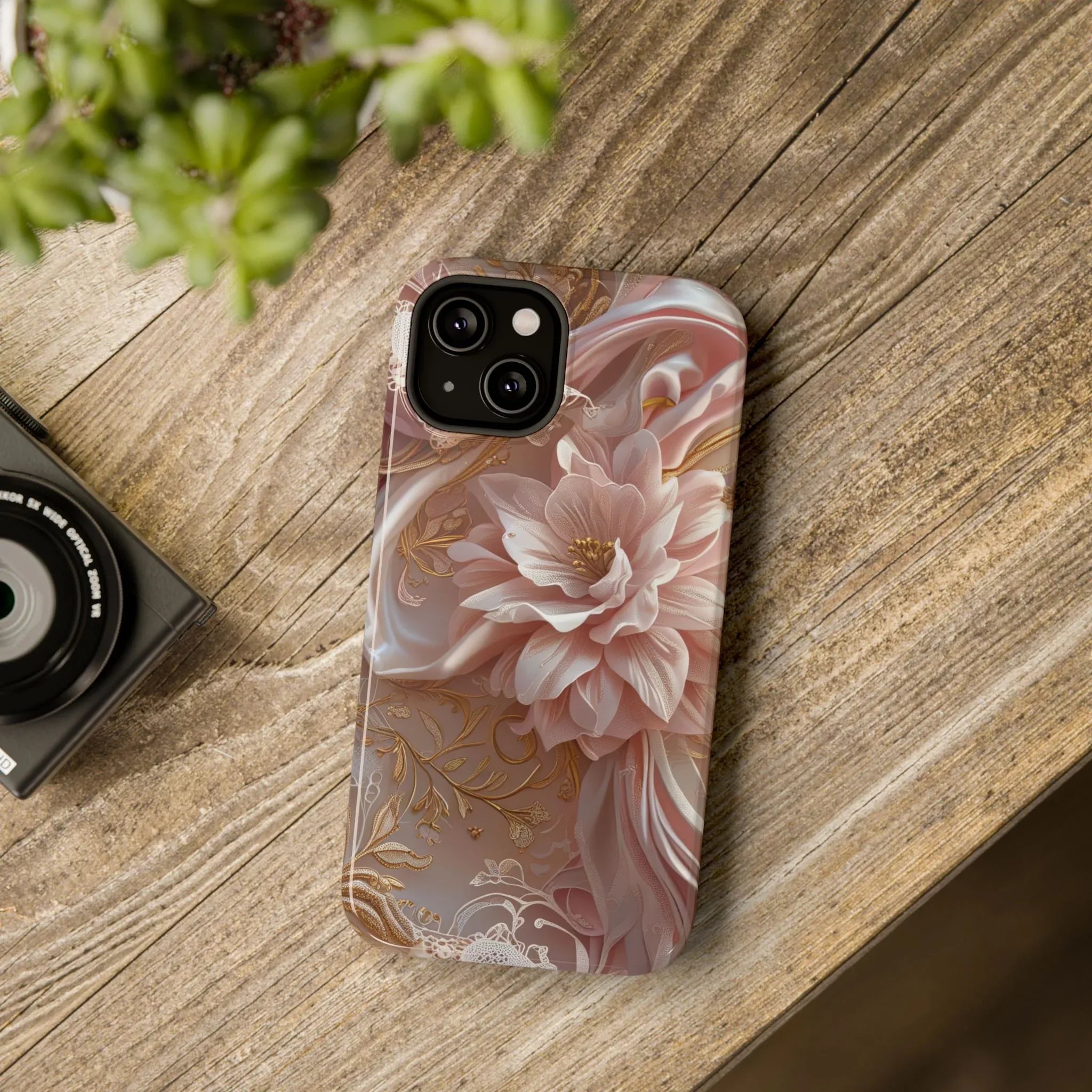 Elegant Floral Phone Case for iPhone 11-17 and Samsung Galaxy S21-S22 - KARARMDESIGN