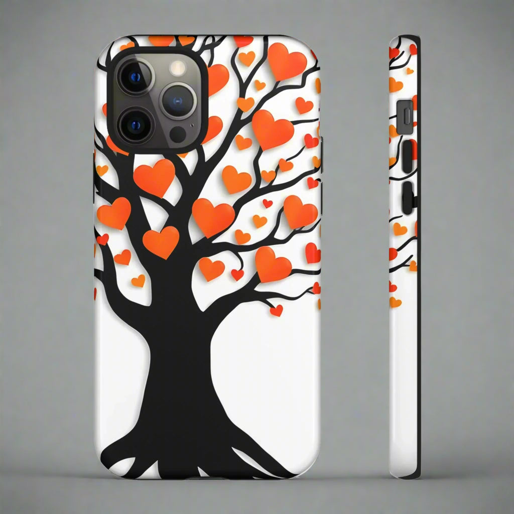 Heart Design Phone Case for iPhone 8–16 and Galaxy S10–S25 Models - KarArmDesign