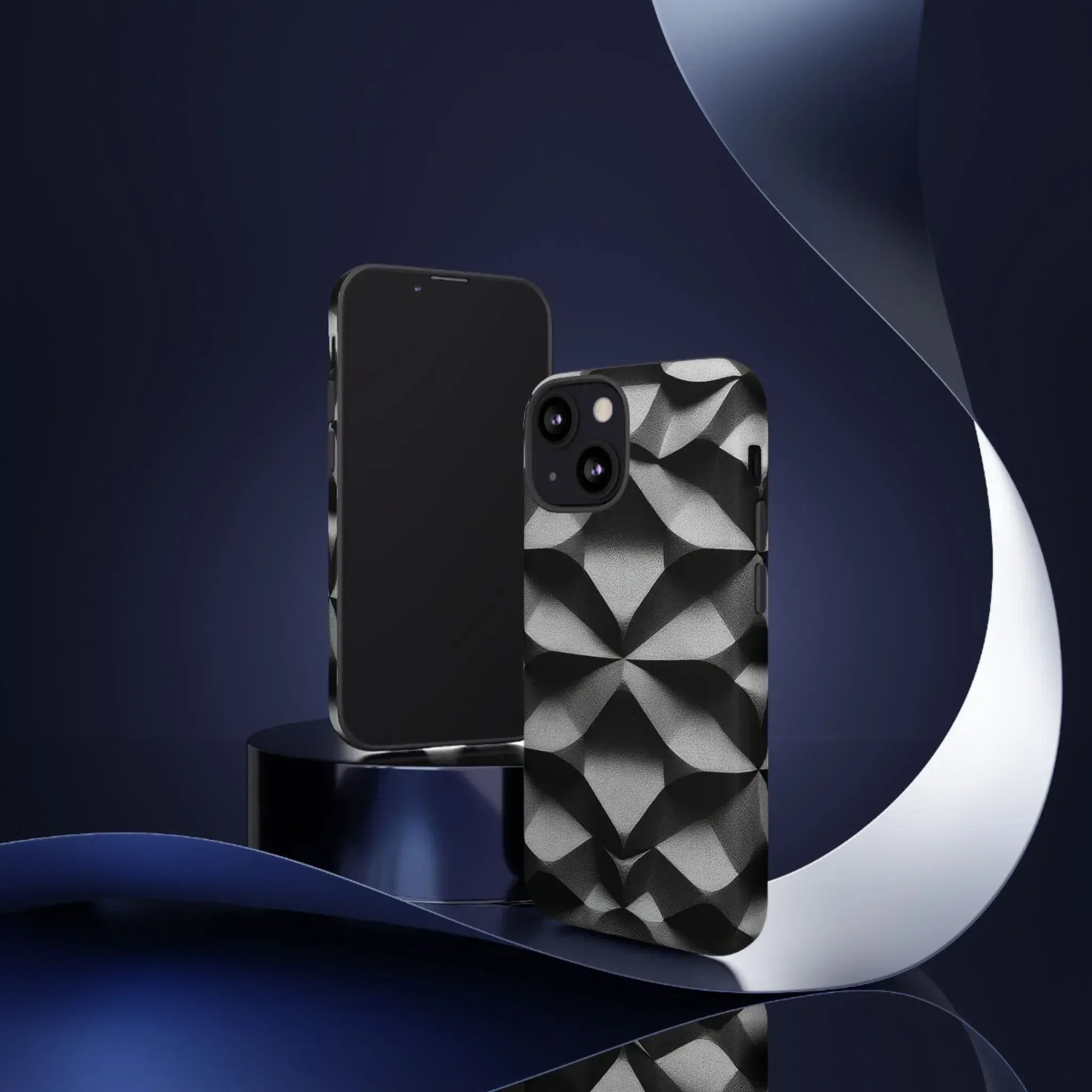 3D Geometric Phone Case for iPhone 8–17 - KARARMDESIGN