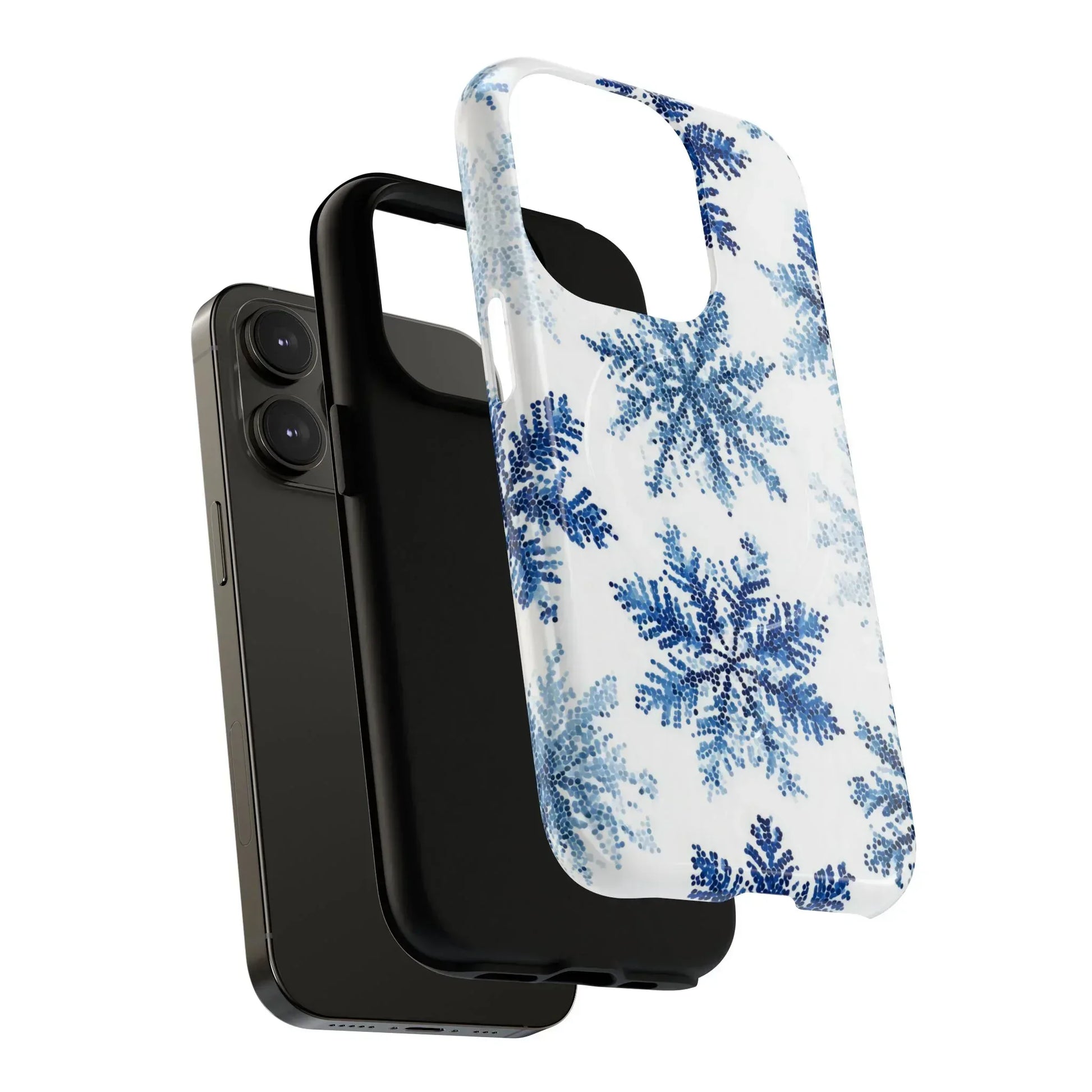 Snowflake Elegance Phone Case for iPhone 13-17 - KARARMDESIGN