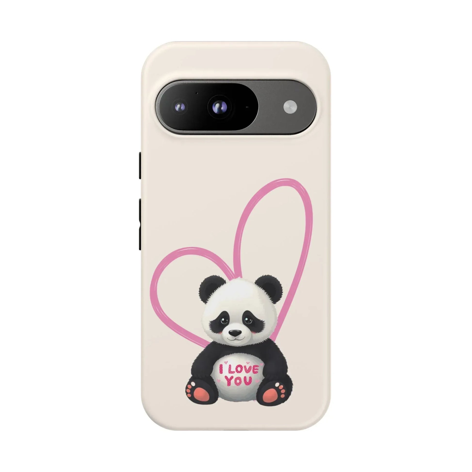 Cute Panda Heart Love Phone Case for Google Pixel up to 9 - KARARMDESIGN