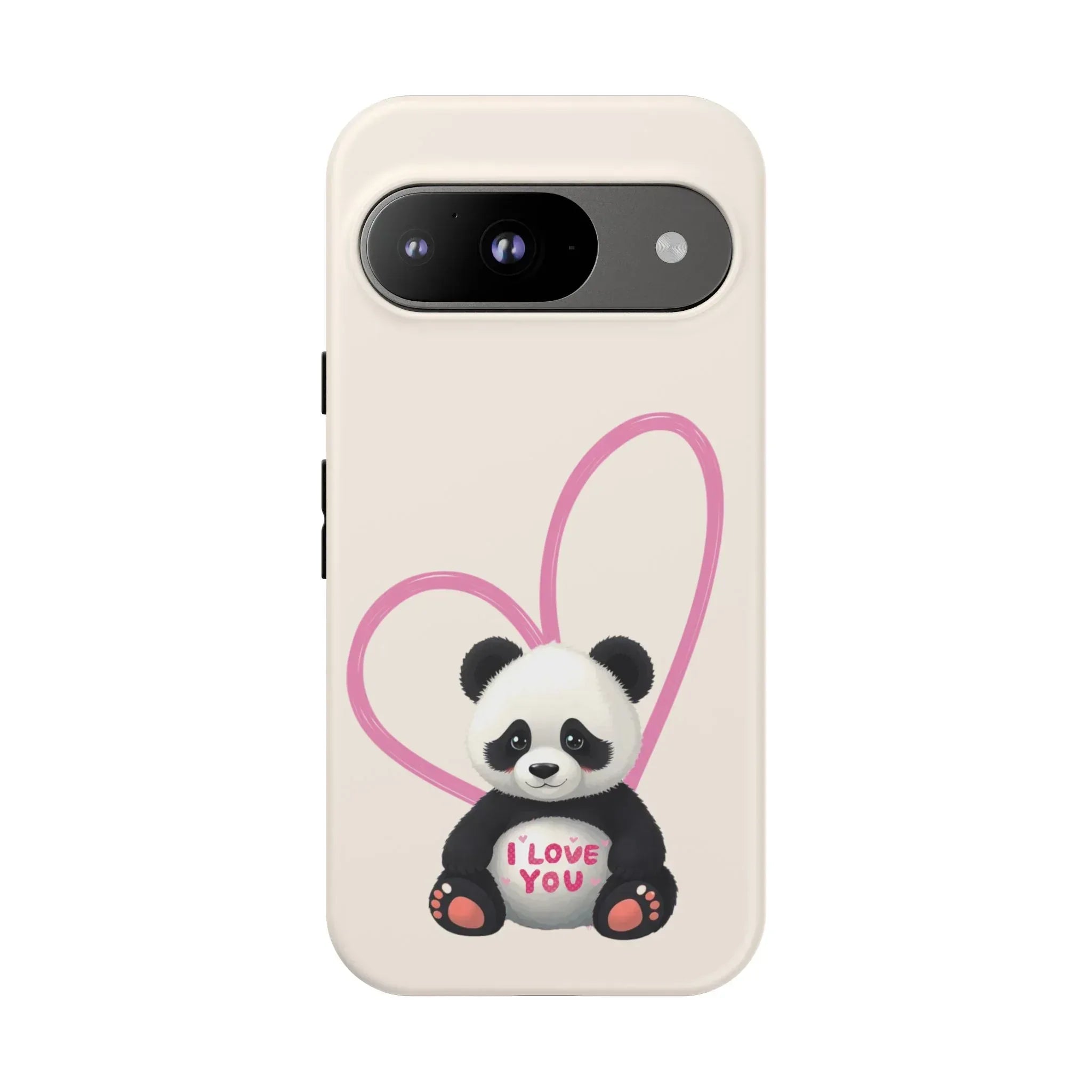 Cute Panda Heart Love Phone Case for Google Pixel up to 9 - KARARMDESIGN