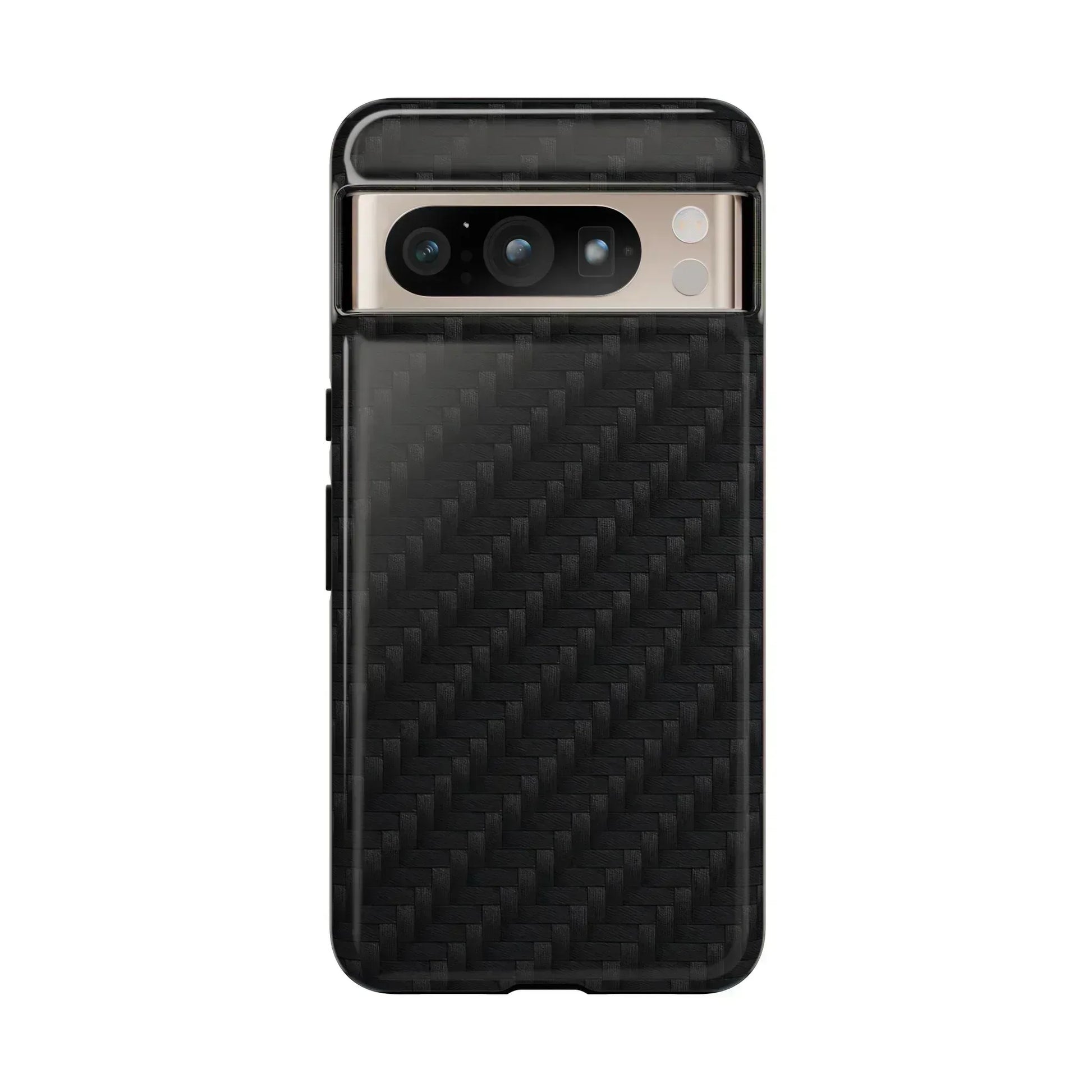 Black Carbon Phone Case for iPhone 8-16 and Google Pixel up to 9 - KARARMDESIGN