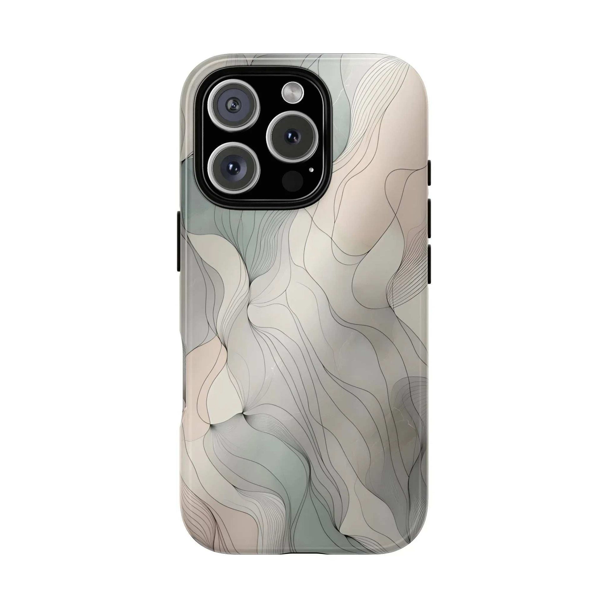 Pastel Wave Phone Case – Minimalist Design for iPhone & Pixel - KARARMDESIGN