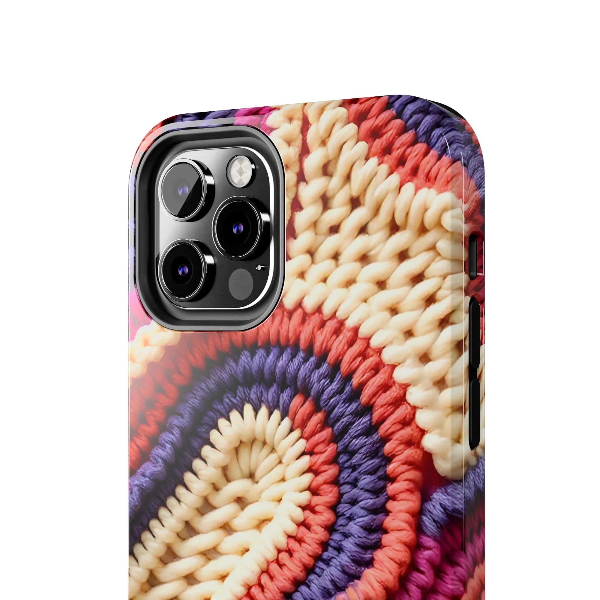 Handwoven Textile Art Phone Case for iPhone 11-17 and Galaxy S21-S25 - KARARMDESIGN