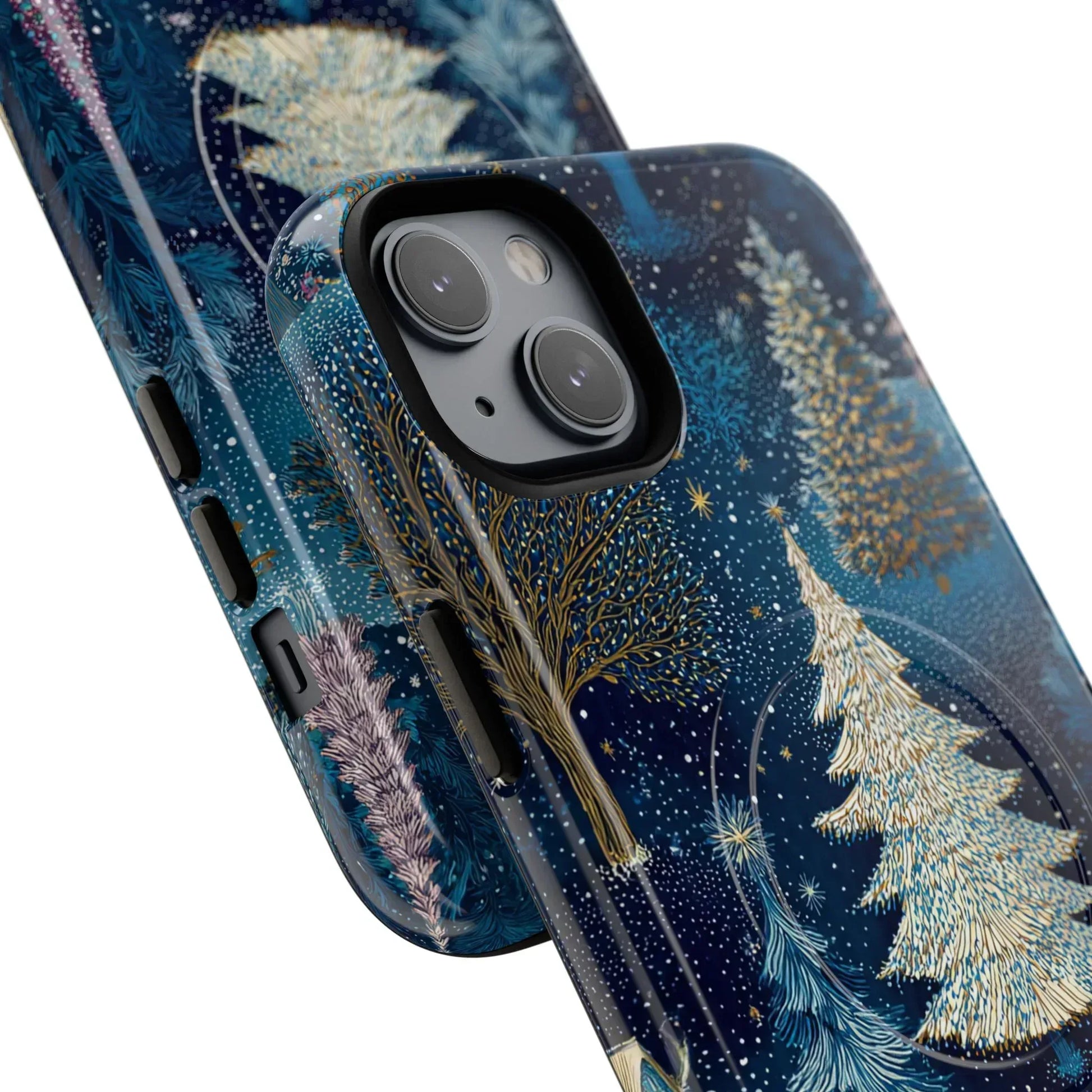 Midnight Sparkle Forest Phone Case for iPhone 13-17 - KARARMDESIGN