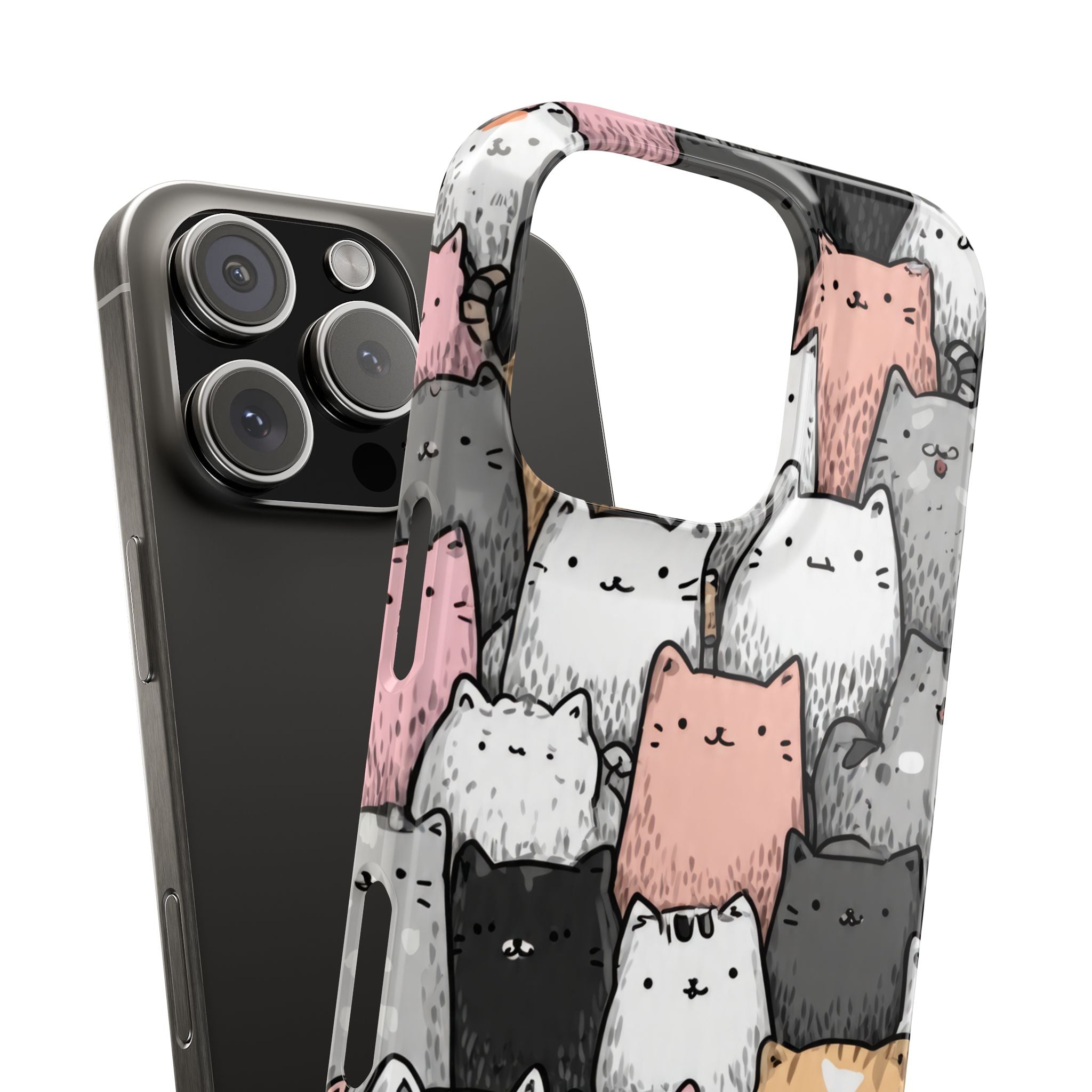 Cat Carnival Phone Case for iPhone 11-17 Models - KARARMDESIGN