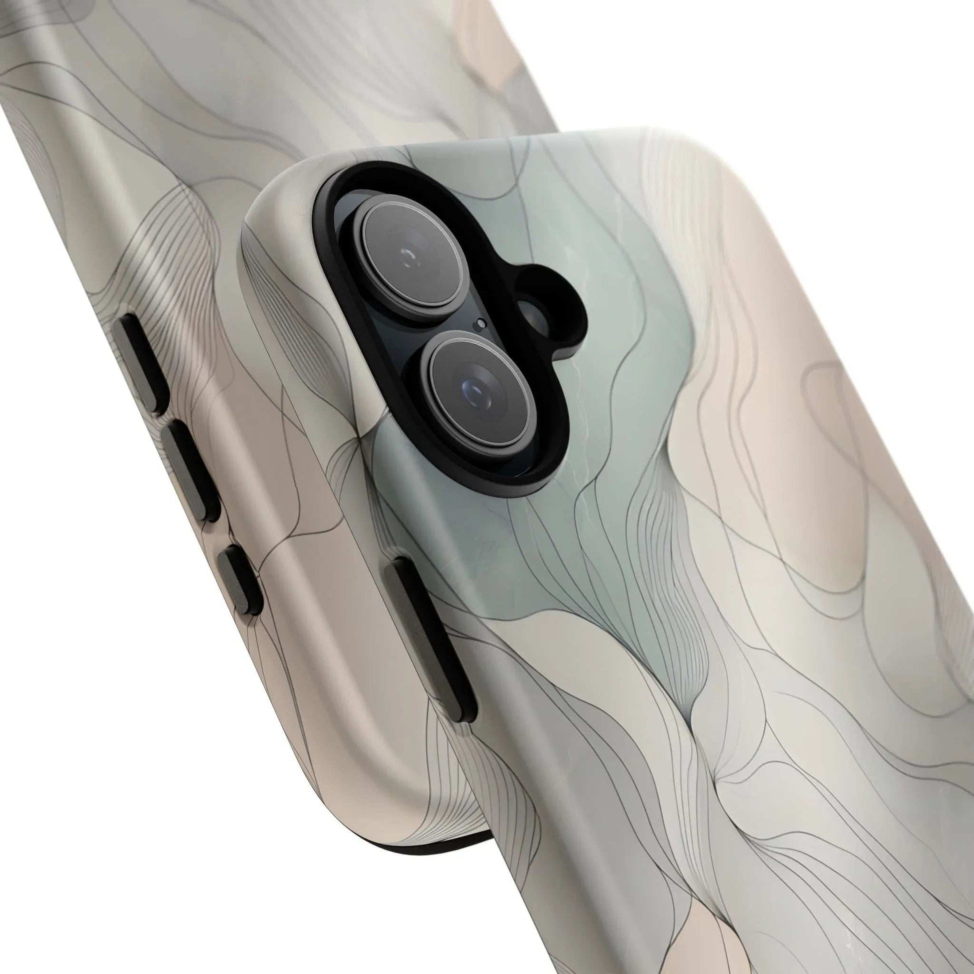 Pastel Wave Phone Case – Minimalist Design for iPhone & Pixel - KARARMDESIGN