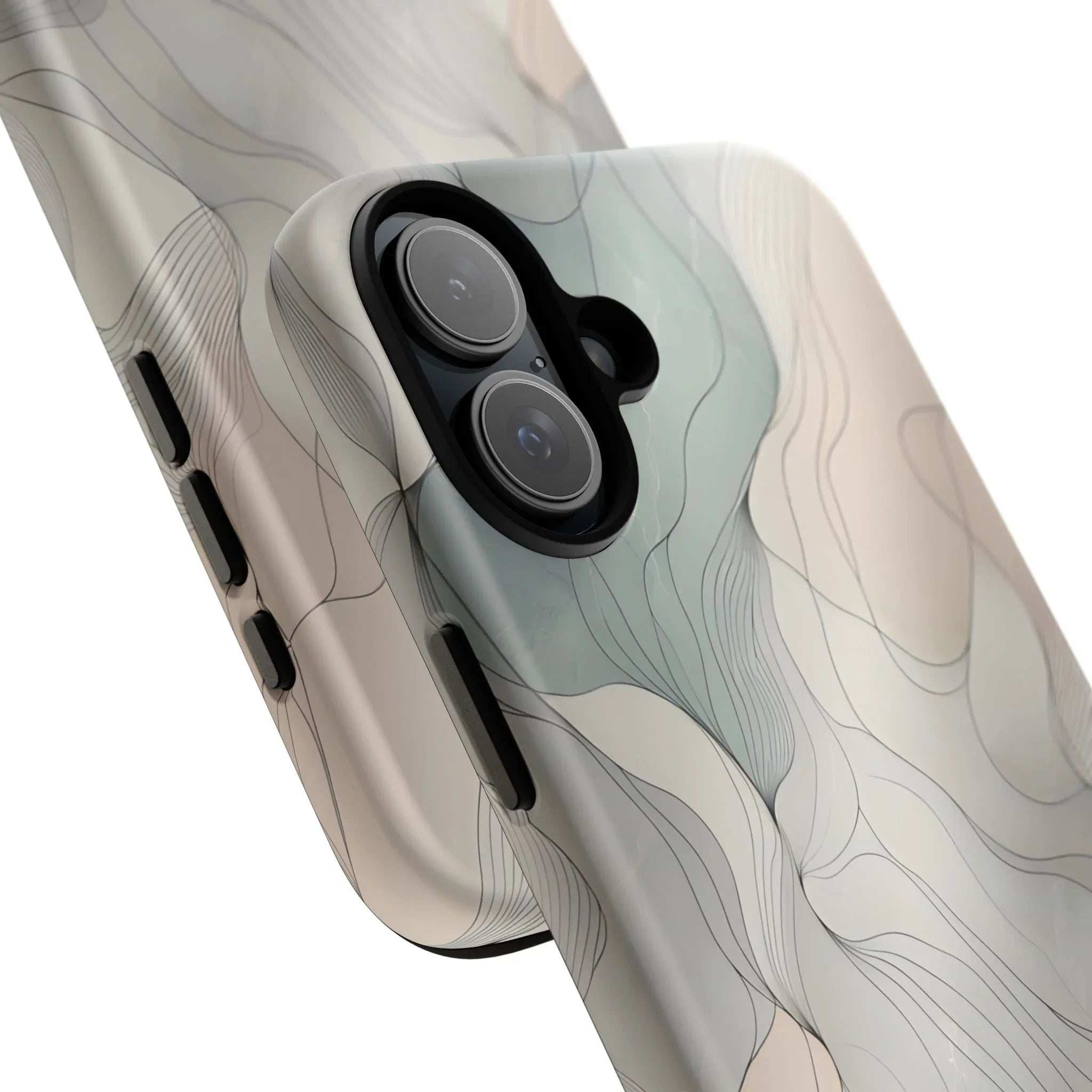 Pastel Wave Phone Case – Minimalist Design for iPhone & Pixel - KARARMDESIGN