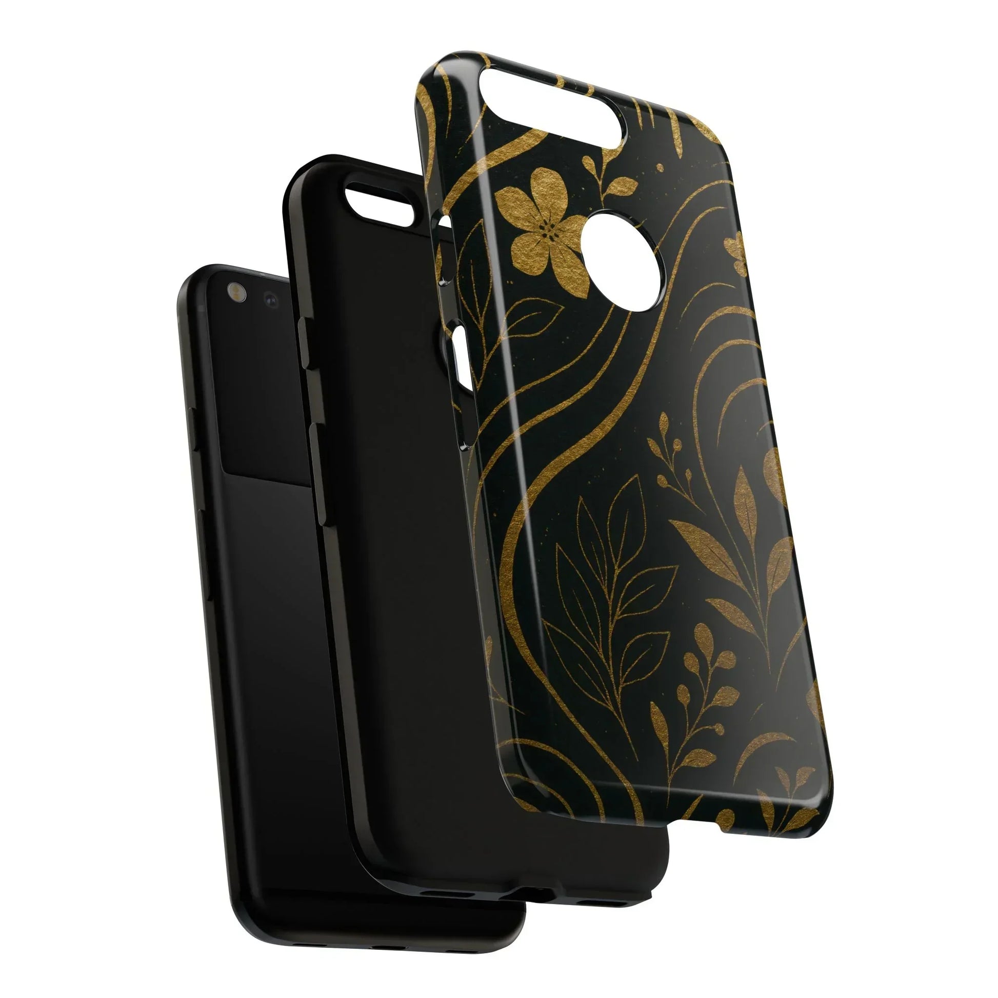 Foil Frenzy Abstract Gold Pattern Phone Case for Samsung Galaxy and Google Pixel - KarArmDesign