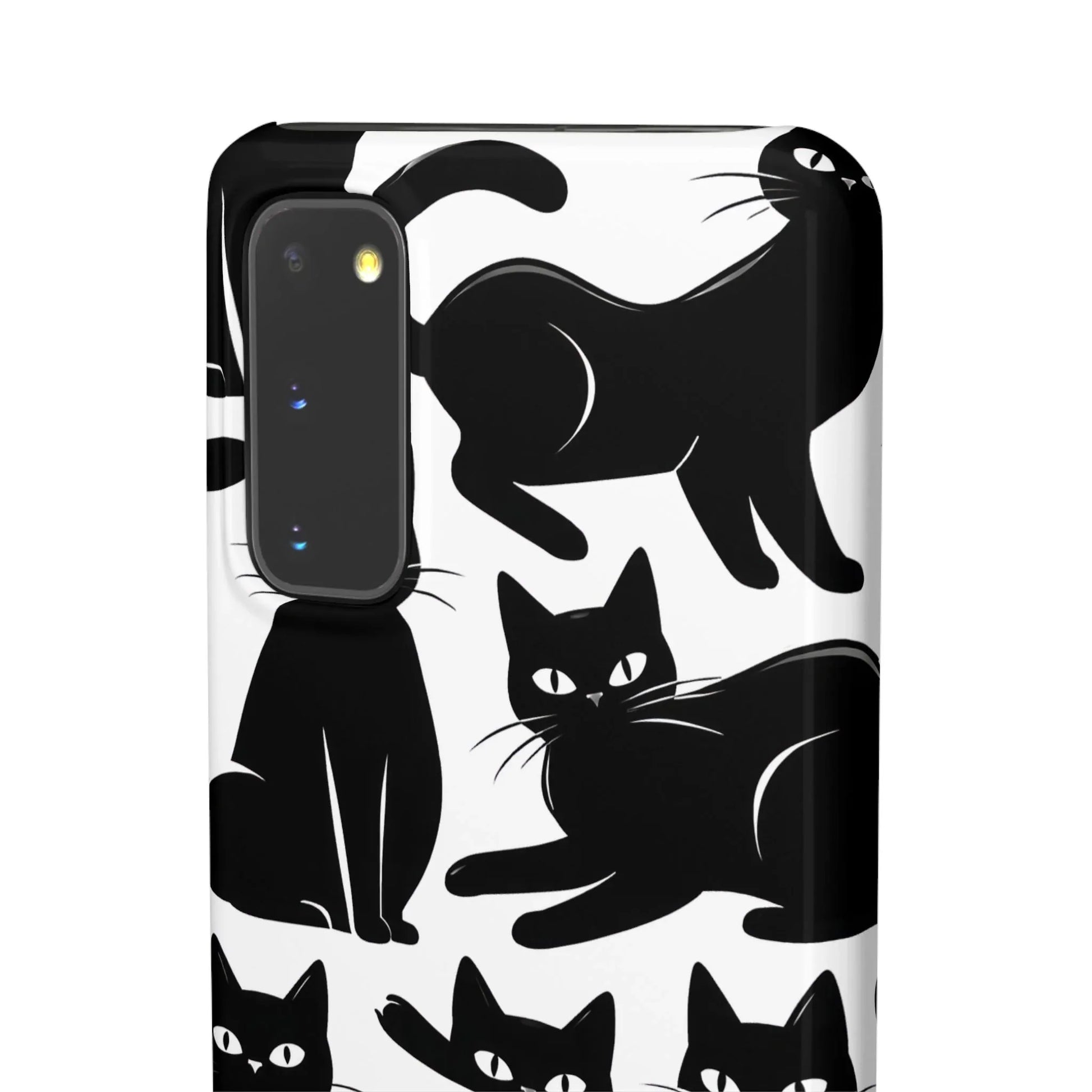 Black Cats Phone Case for iPhone 11-17 and Galaxy S20-S25 - KARARMDESIGN