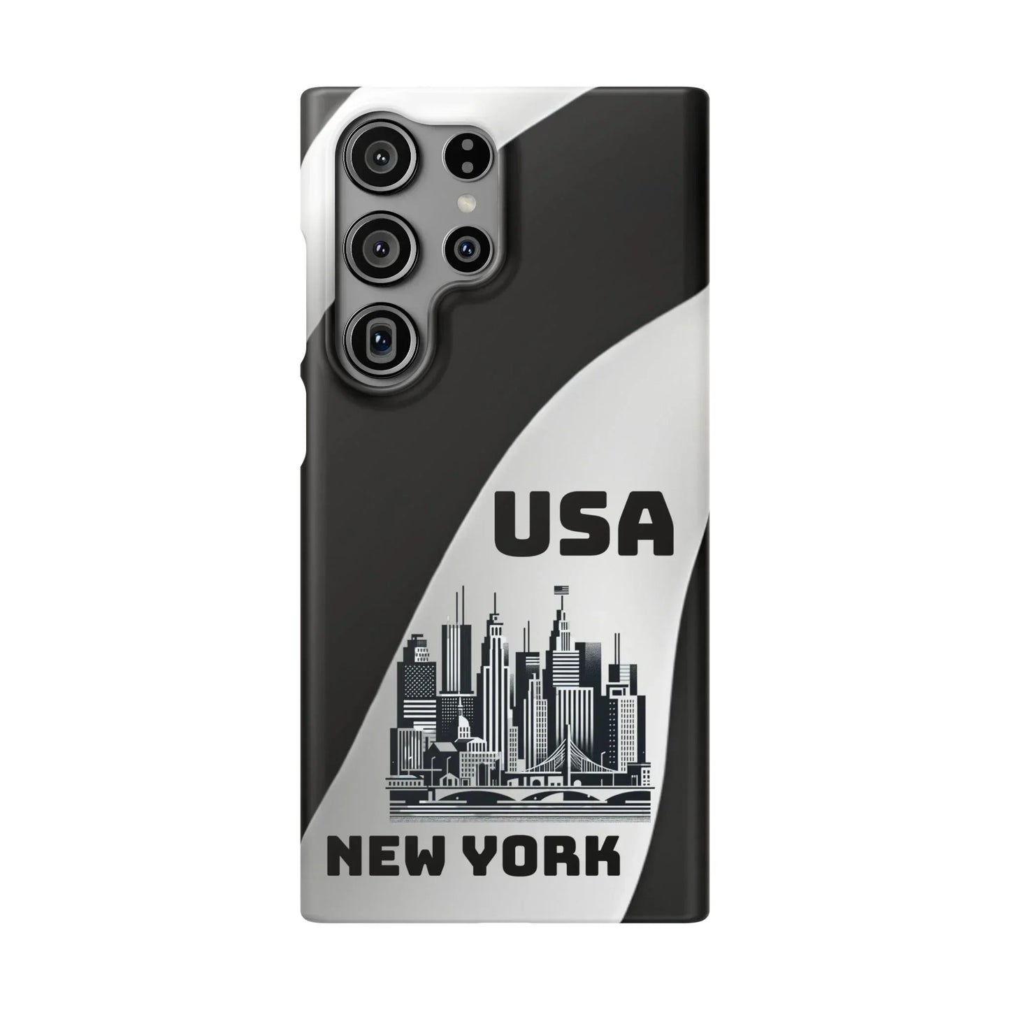 Monochrome New York City Skyline Phone Case for iPhone, Galaxy & Pixel - KarArmDesign