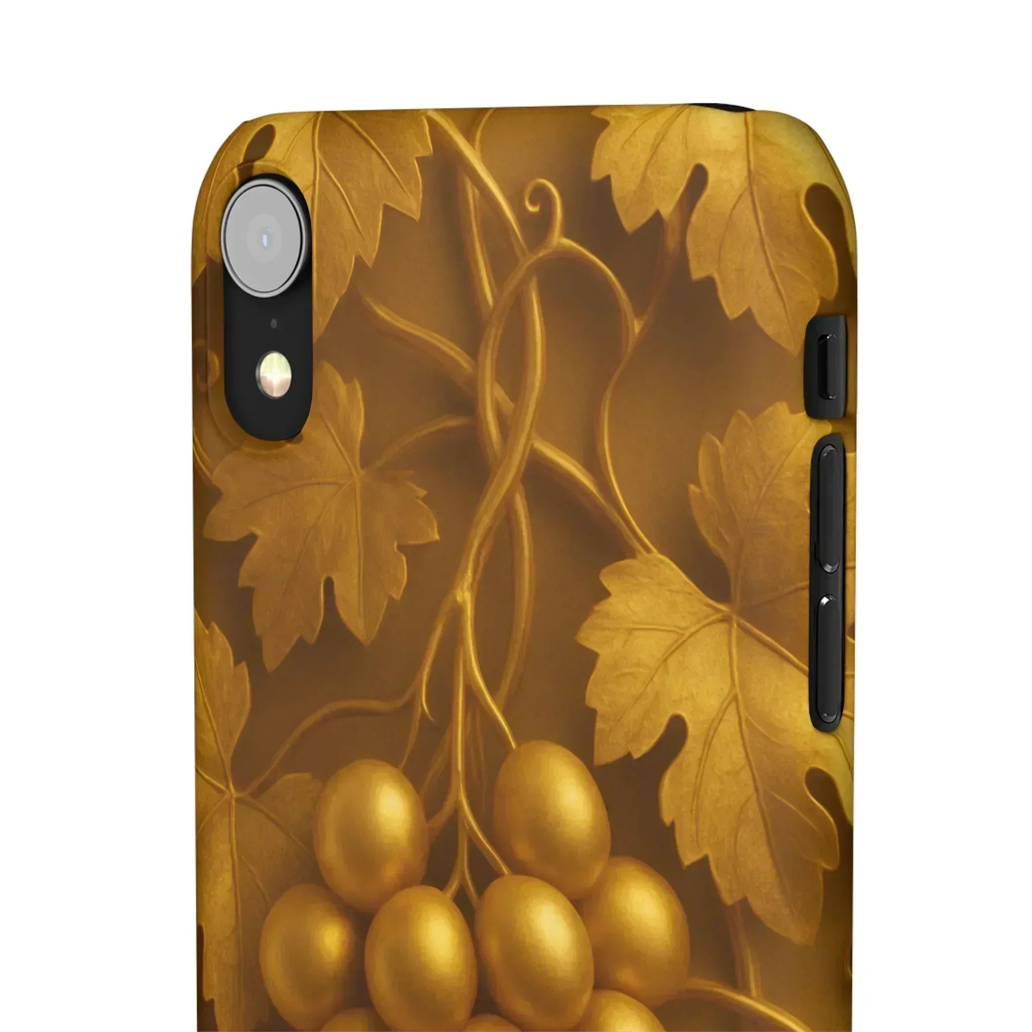 Golden Grapes Phone Case for iPhone 8–16 - KARARMDESIGN