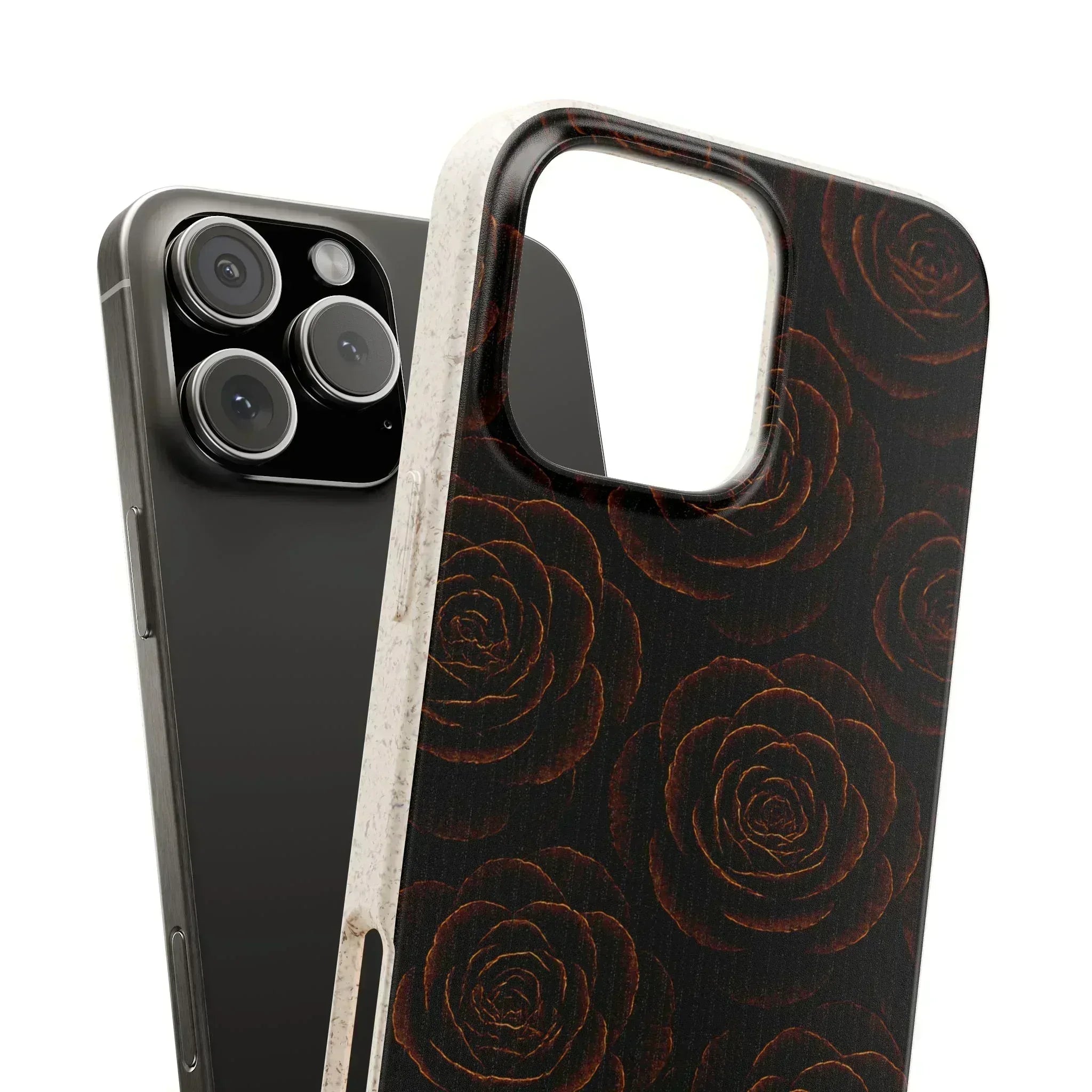 Wooden Roses Phone Case for iPhone 11-16 and Samsung Galaxy S20-S22 - KARARMDESIGN