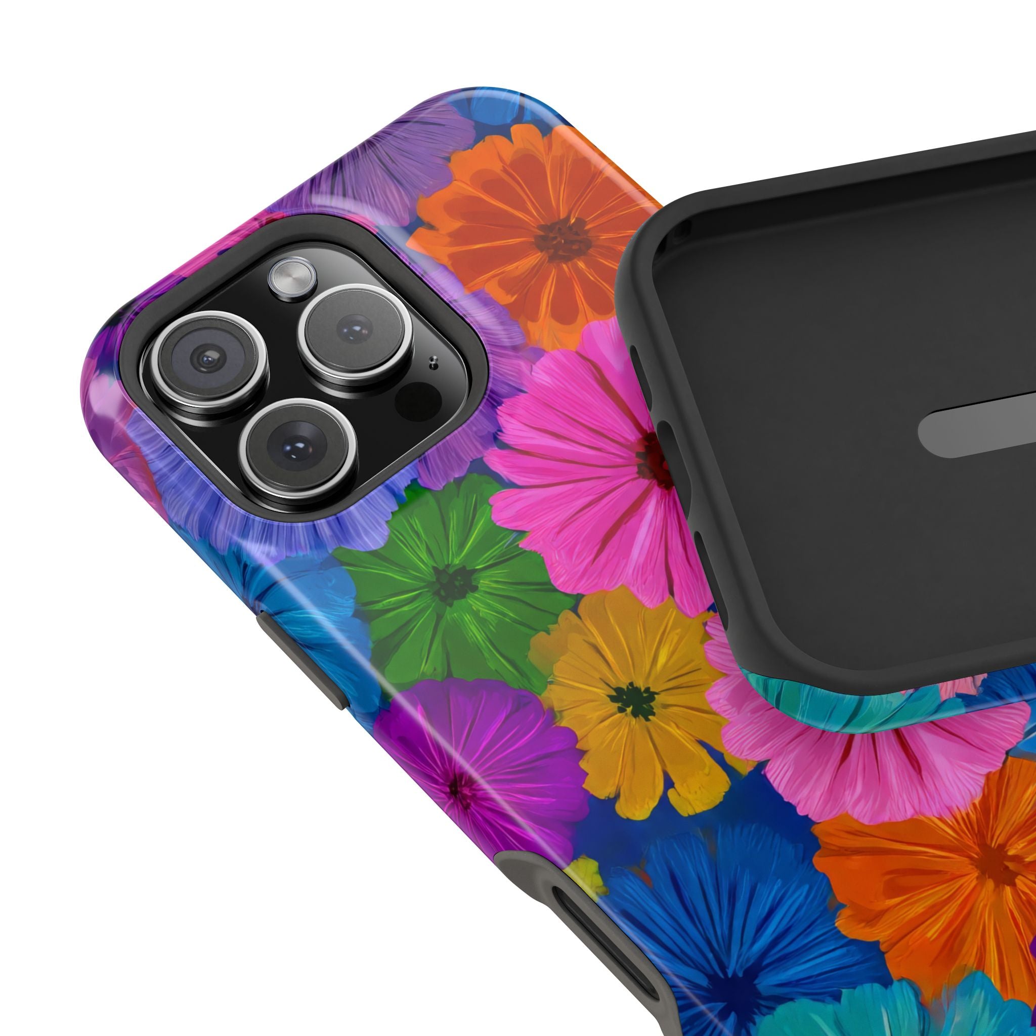 Bloom Pattern Phone Case for iPhone 11-17 and Galaxy S21-S22 Models - KARARMDESIGN