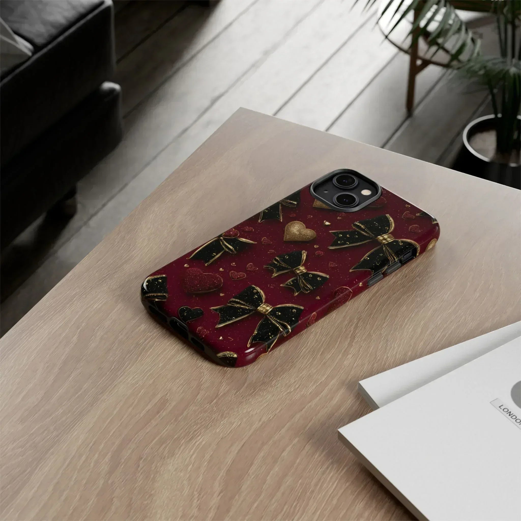 Velvet Valentine Charm Phone Case for iPhone 11-17 and Galaxy S10-S25 - KARARMDESIGN