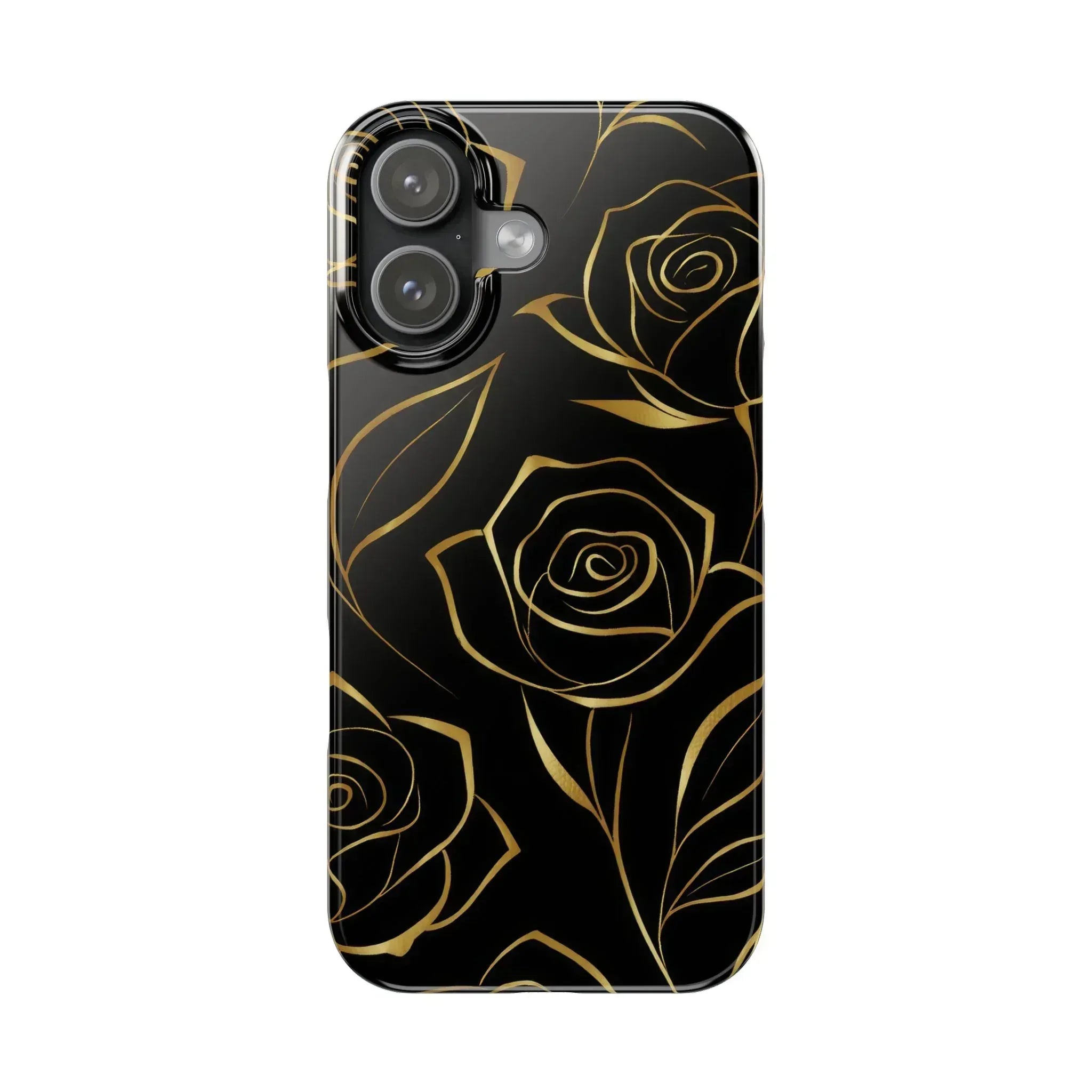 Golden Roses Phone Case for iPhone 15-17 - KARARMDESIGN