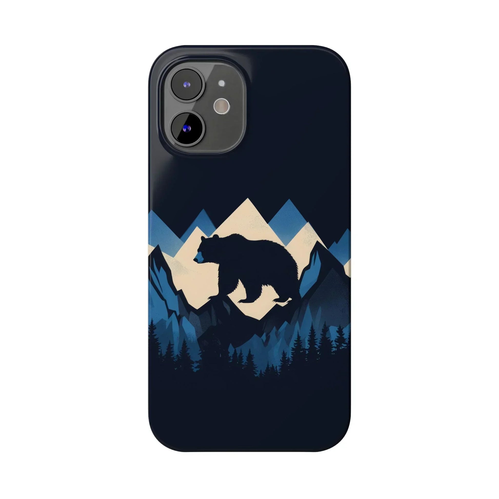 Wild Bear in the Peaks – Mountain Adventure Slim Phone Case for iPhone 7-16 Models - KarArmDesign