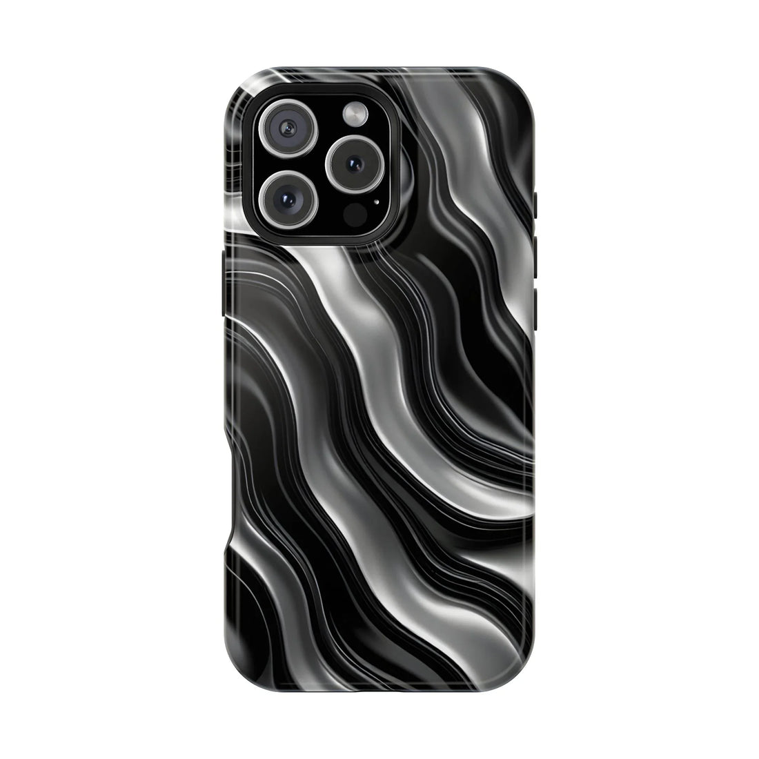 Wavy Illusion Marble Phone Case for iPhone 13-17 - KARARMDESIGN