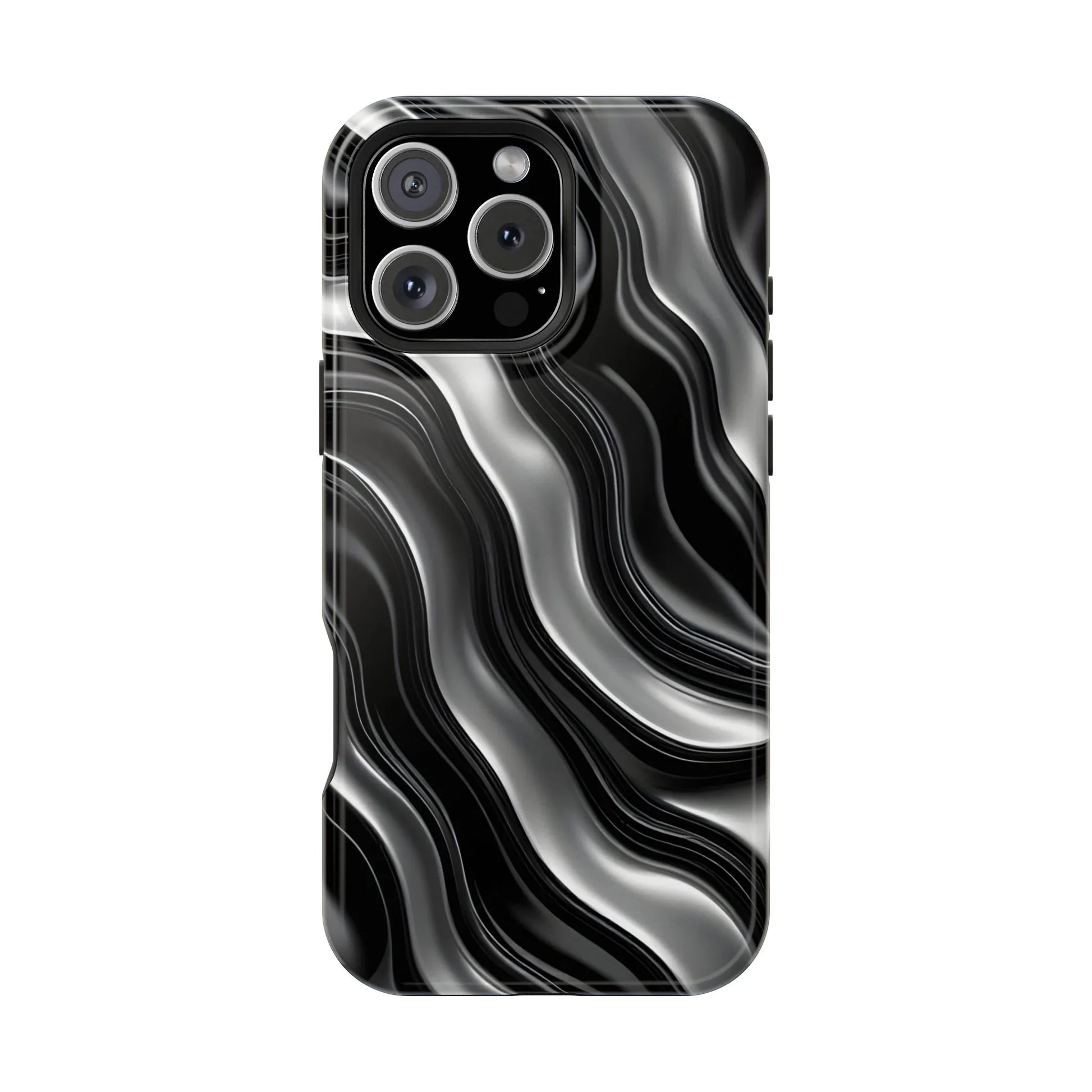 Wavy Illusion Marble Phone Case for iPhone 13-17 - KARARMDESIGN