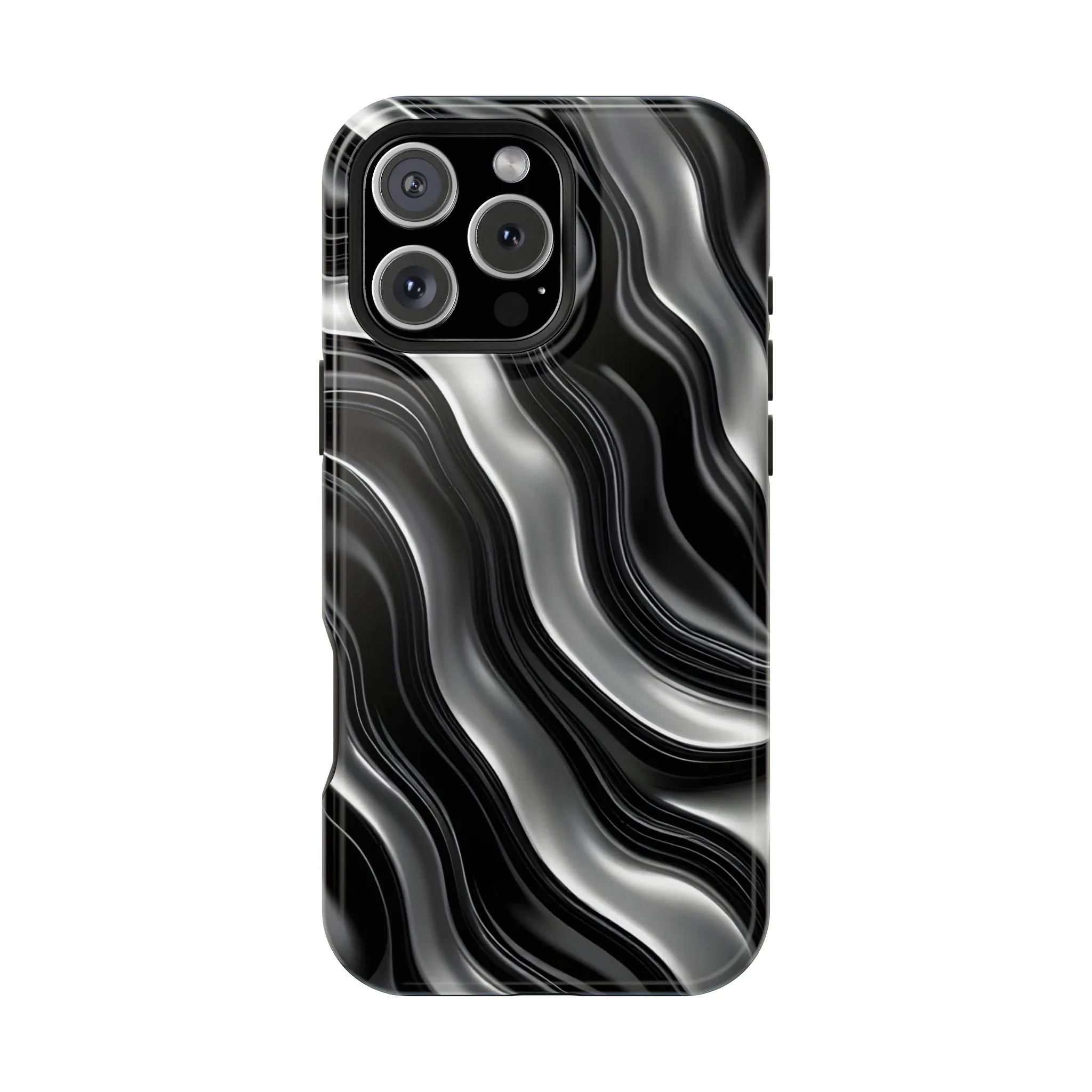 Wavy Illusion Marble Phone Case for iPhone 13-17 - KARARMDESIGN