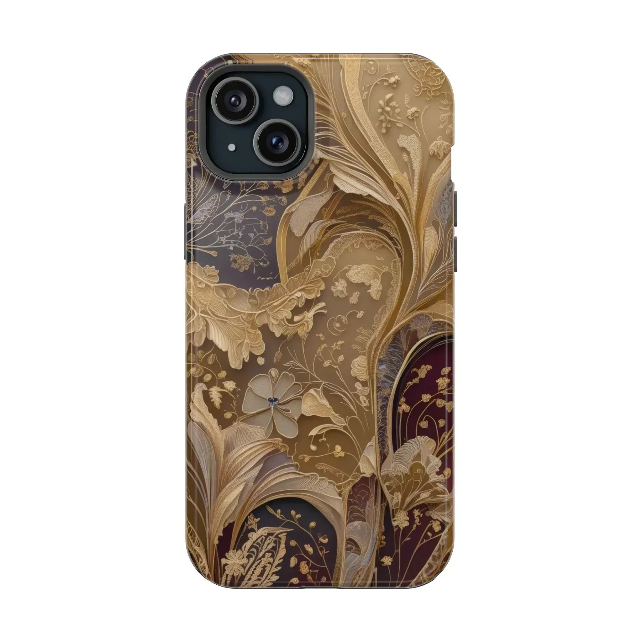 Botanical Luxury Design Phone Case for iPhone 12-16 and Galaxy S21-S22 - KARARMDESIGN