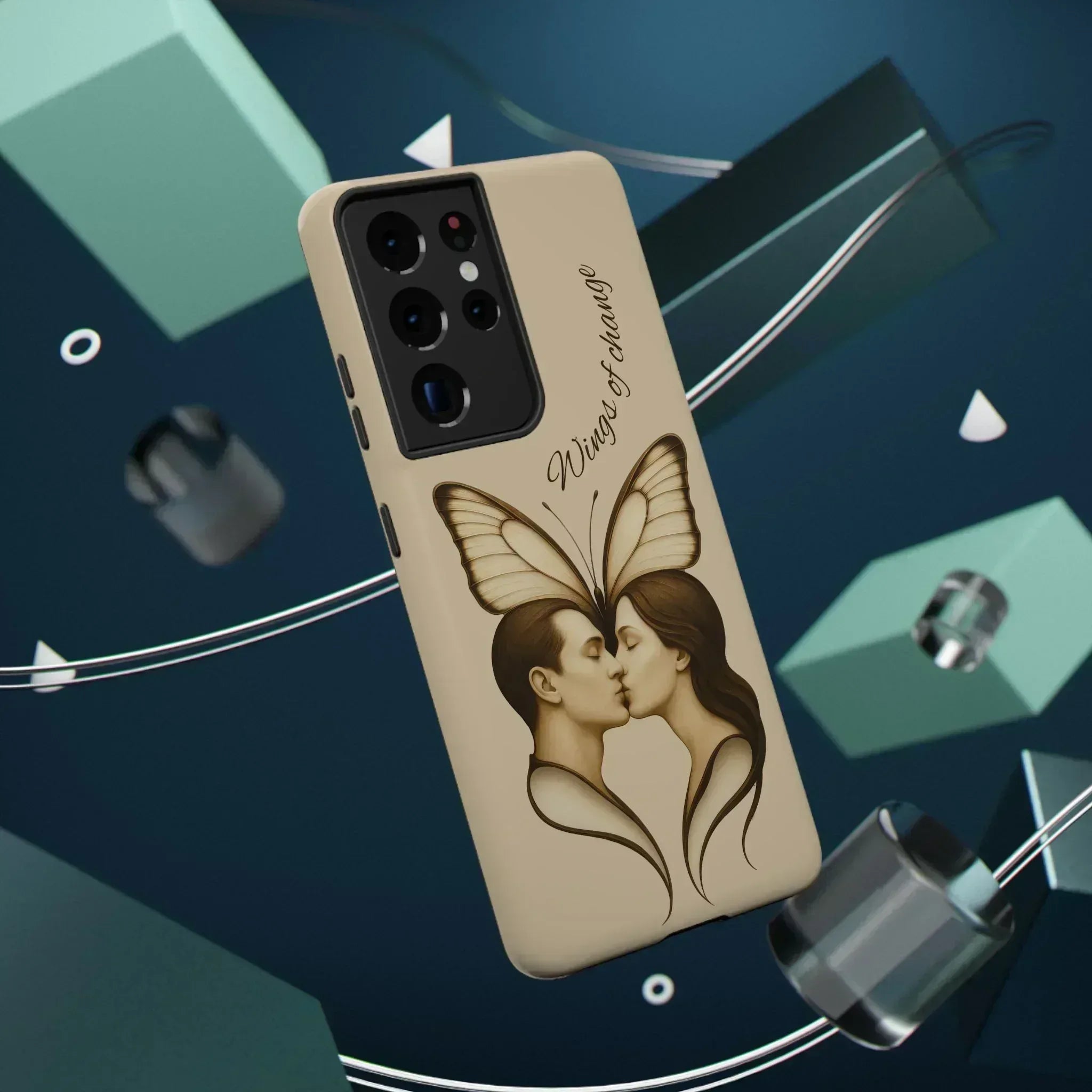 Romantic Butterfly Couple Phone Case for iPhone 12-16 and Galaxy S21-S22 - KARARMDESIGN