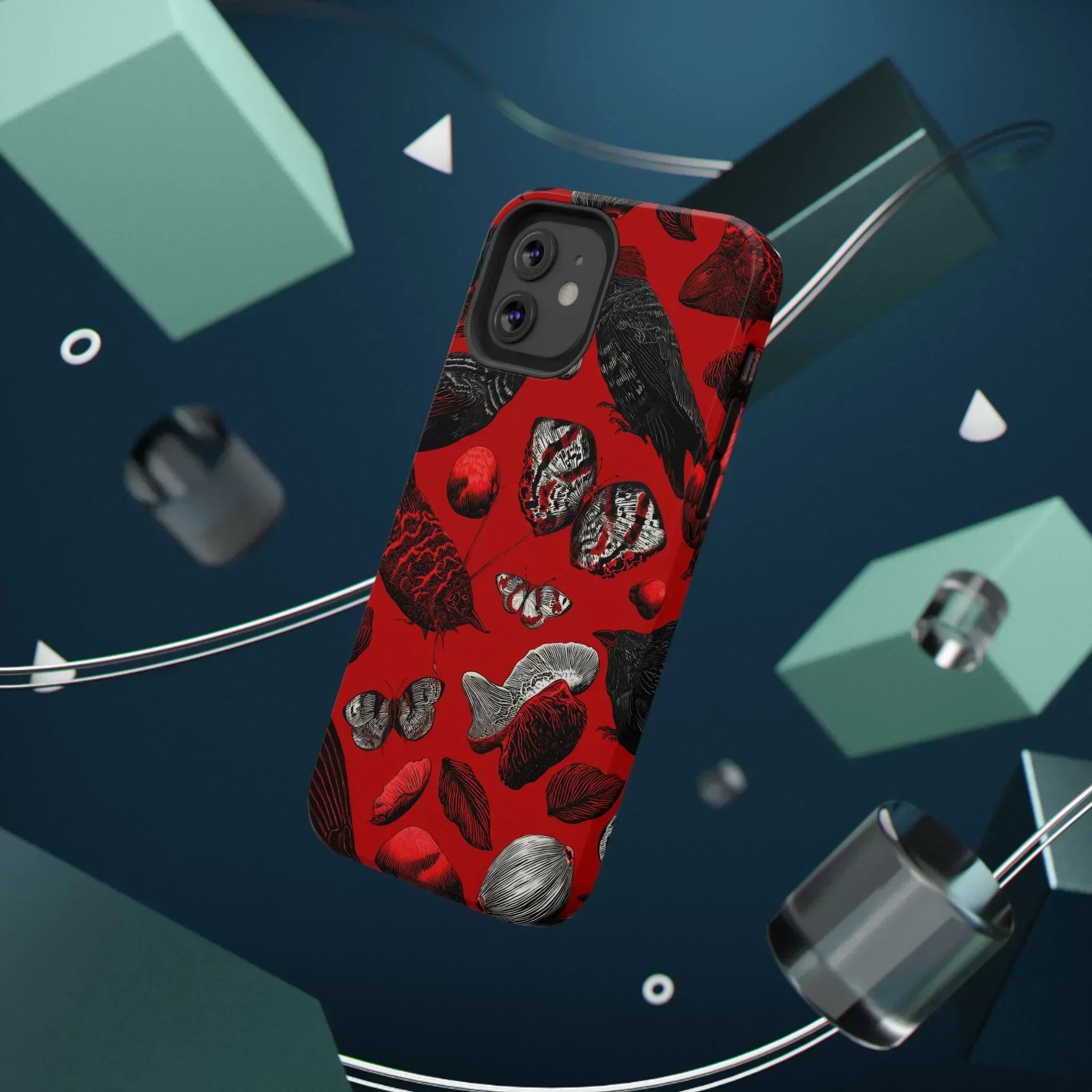 Crimson Wilderness Phone Case for iPhone 11-17 - KARARMDESIGN