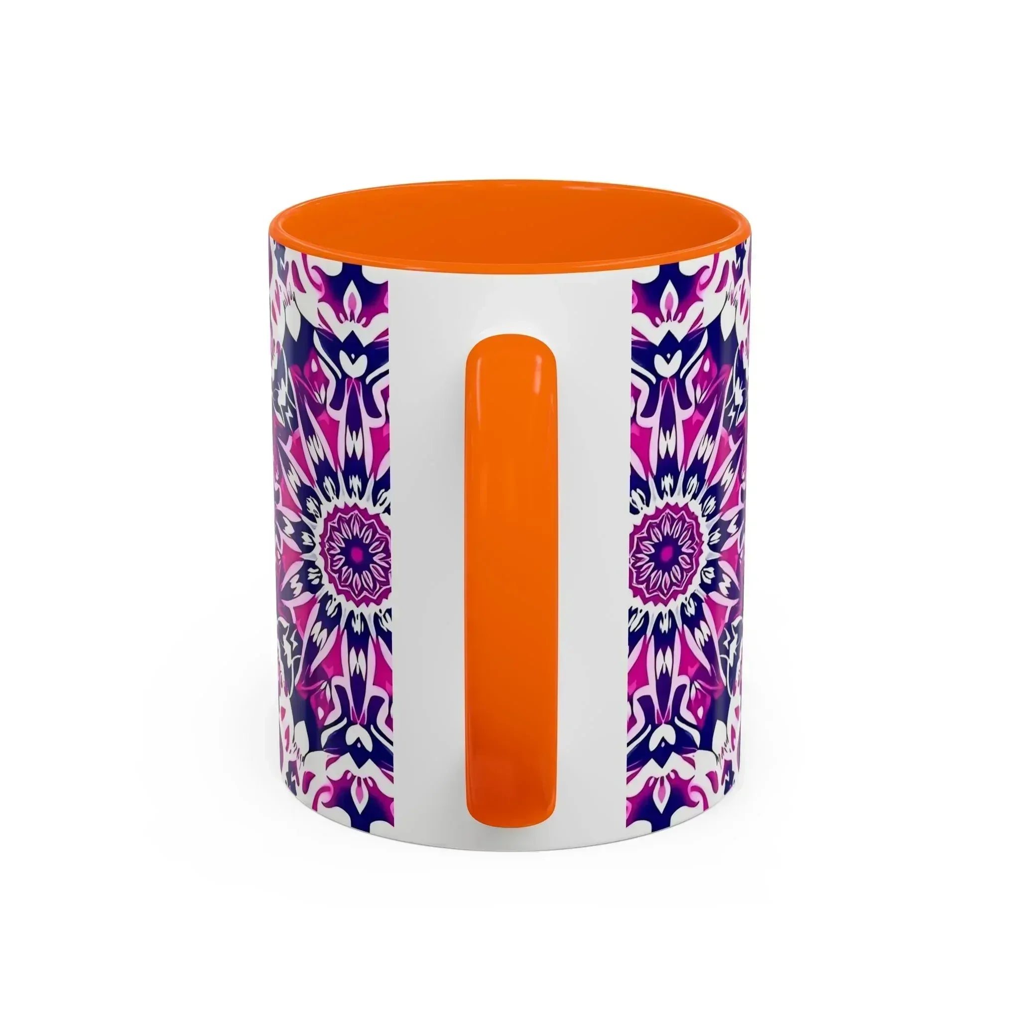 Vibrant Mandala Burst Ceramic Coffee Mug -11 & 15oz - KARARMDESIGN