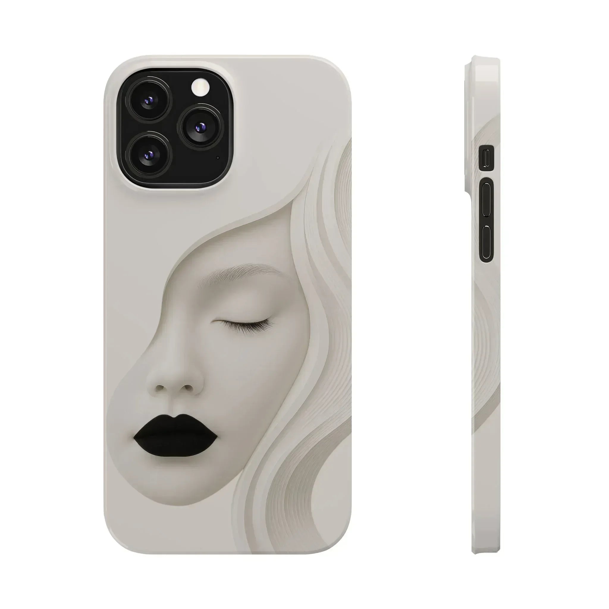 Minimalist Face Phone Case for iPhone 11-17 - KARARMDESIGN