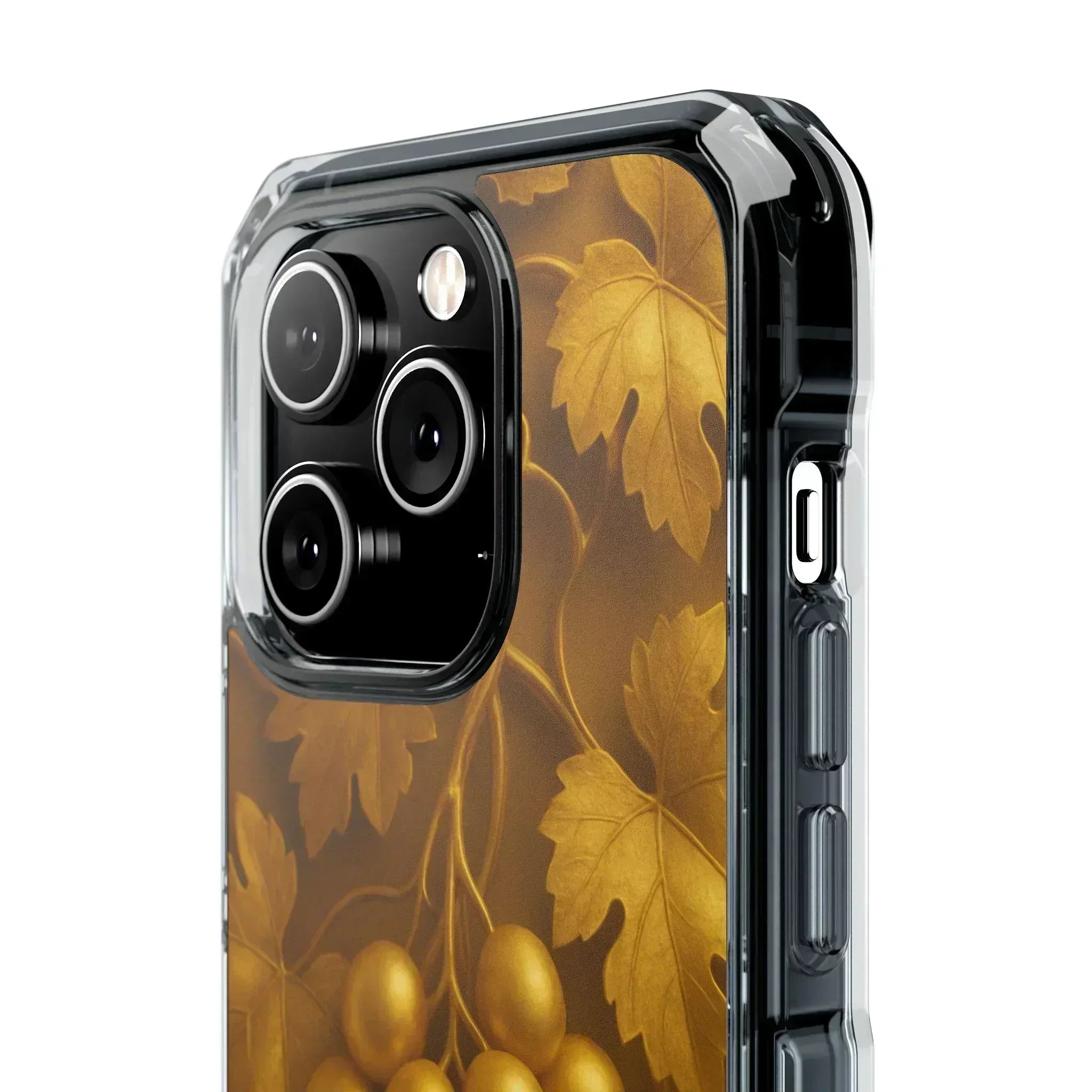 Golden Grapes Phone Case for iPhone 14–16 - KARARMDESIGN