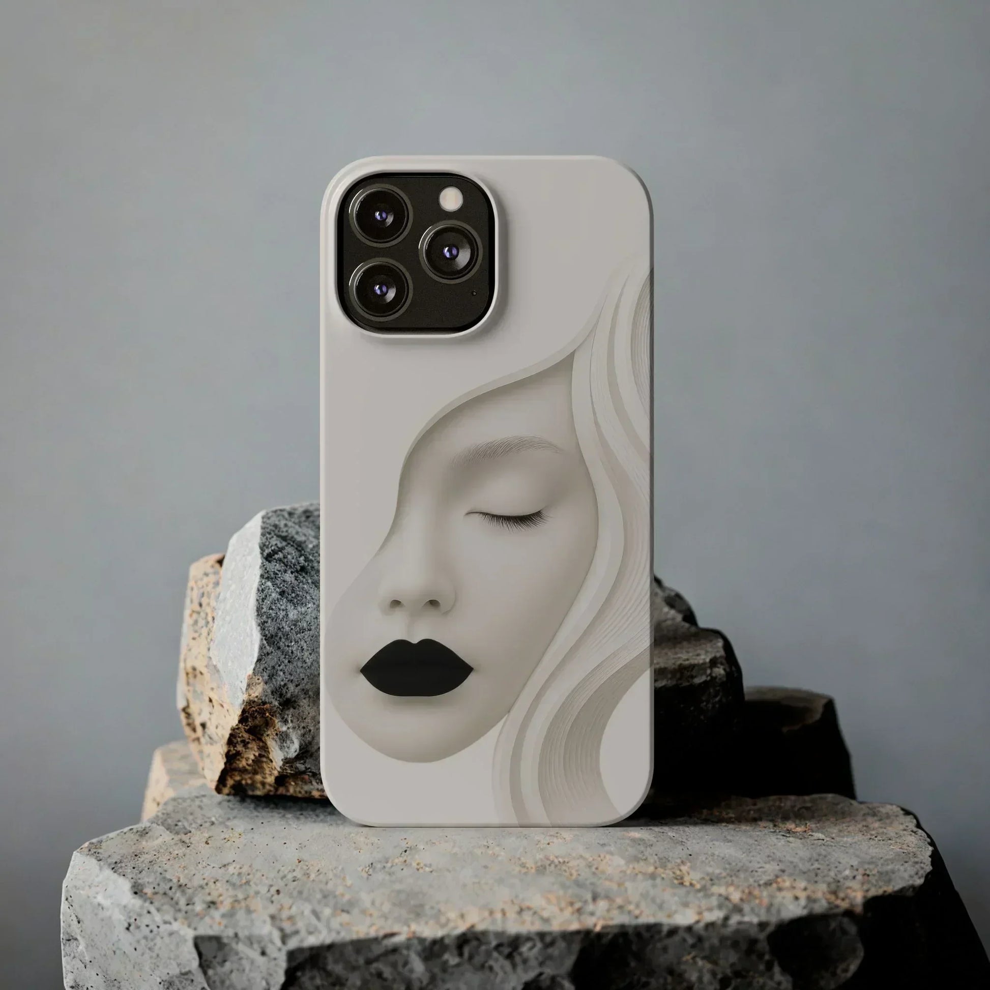 Minimalist Face Phone Case for iPhone 7-16 Models - KarArmDesign