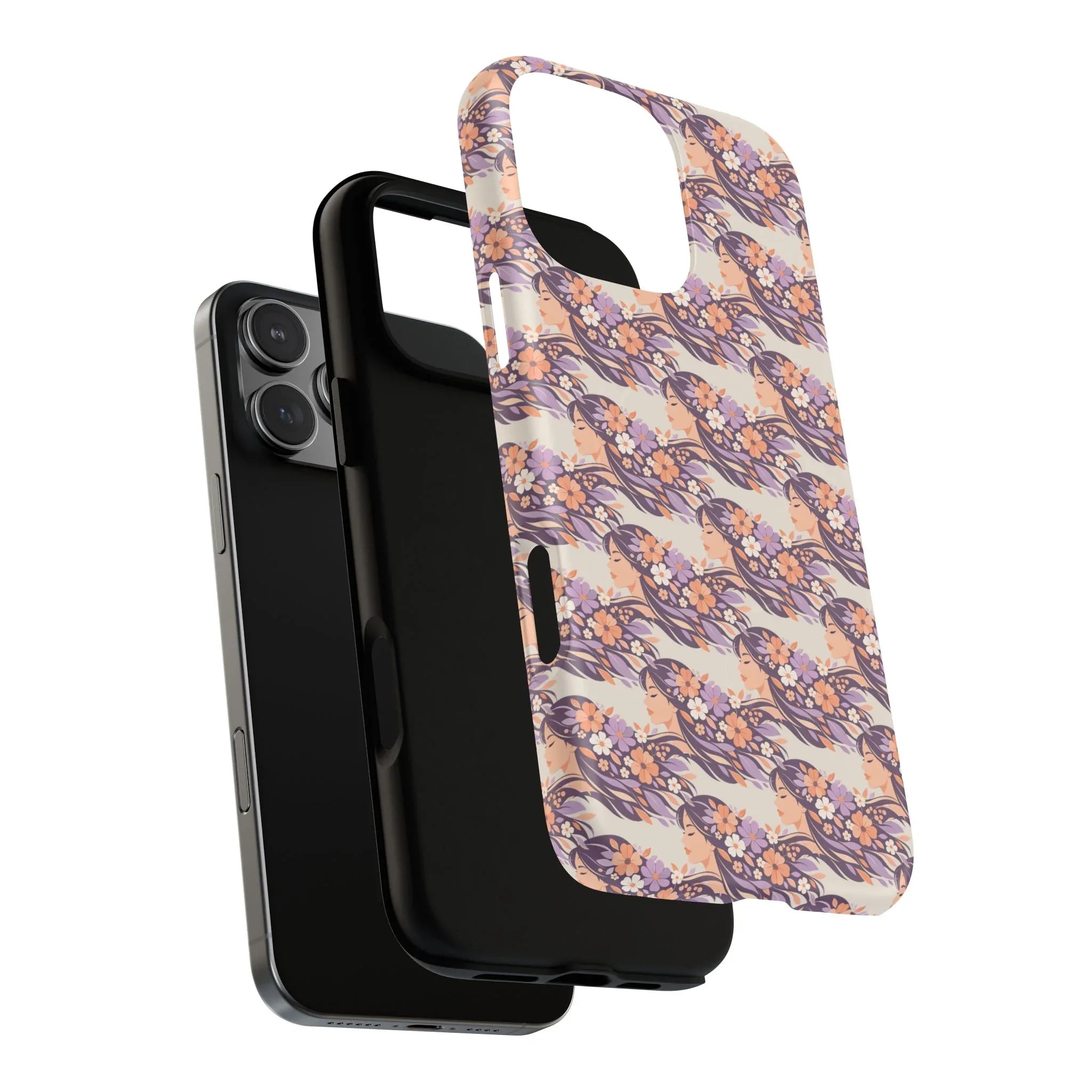 Floral Goddess Phone Case for iPhone 13-17 - KARARMDESIGN