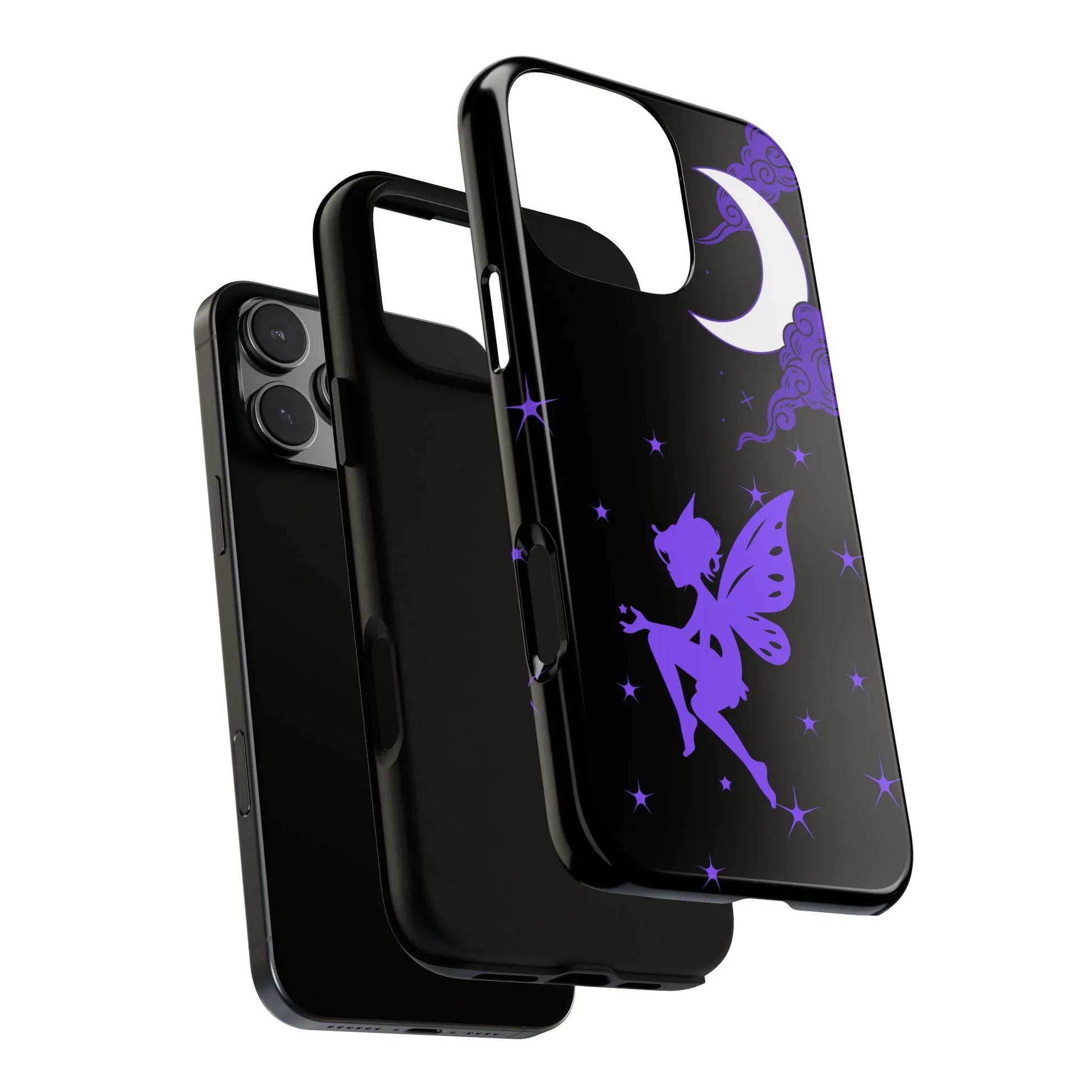 Moonlit Fairy Phone Case for iPhone 8-16 and Galaxy S10-S23 - KARARMDESIGN