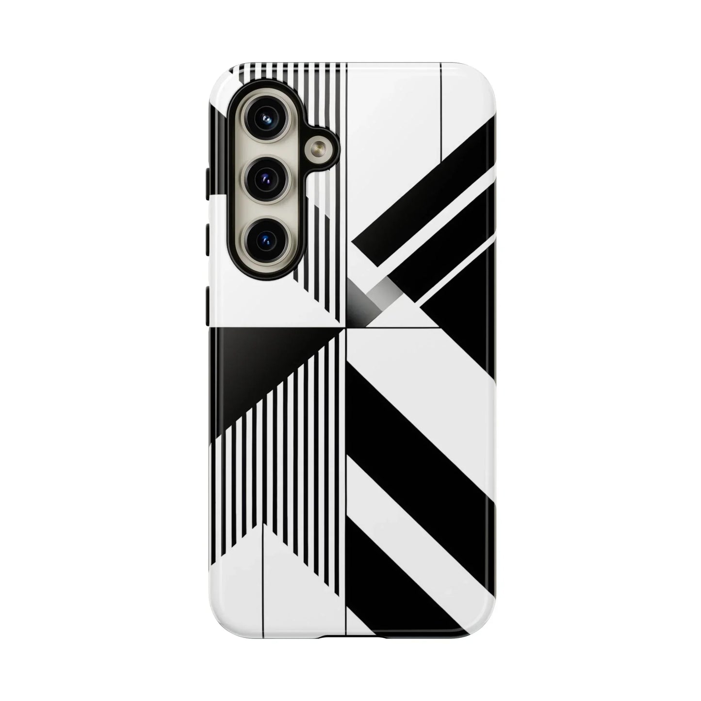 Monochrome Tough Phone Case for iPhone 11-16 and Samsung Galaxy S10–S25 Models - KarArmDesign