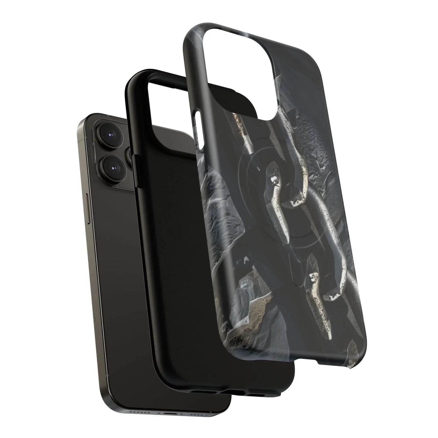“Iron Chain” Tough Magnetic Phone Case for iPhone 14-16 Models - KarArmDesign