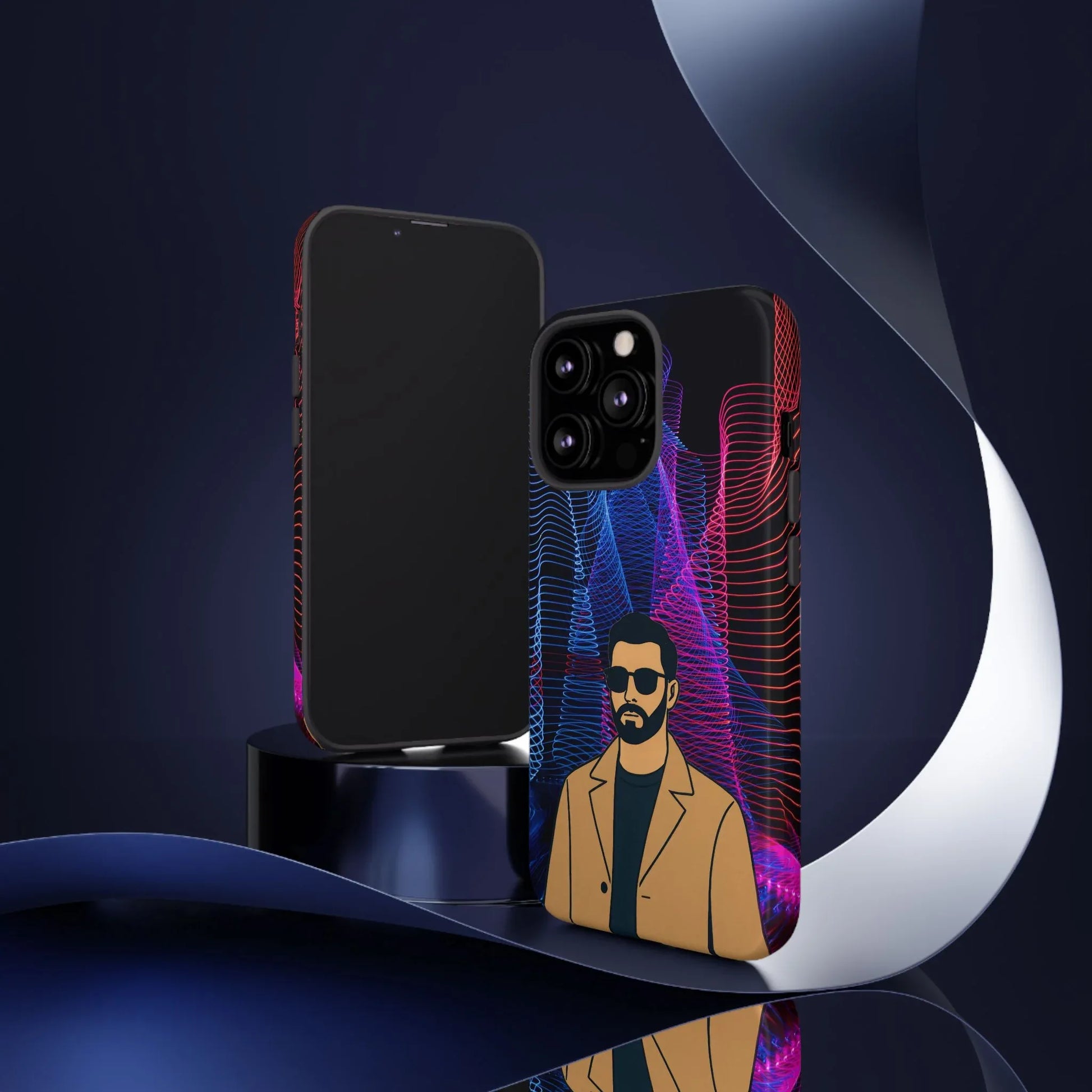 Bearded Style Phone Case for iPhone 11-17 and Galaxy S20-S25 - KARARMDESIGN