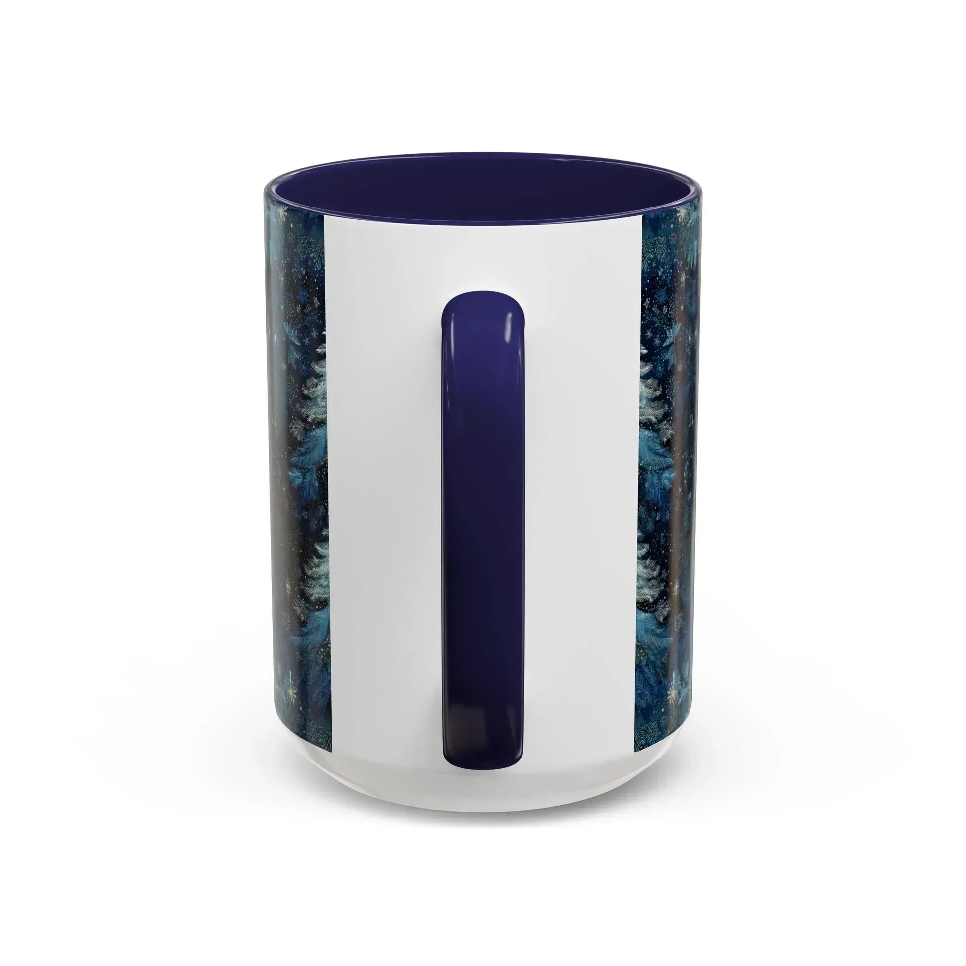 Blue Christmas Tree Accent Coffee Mug - KARARMDESIGN